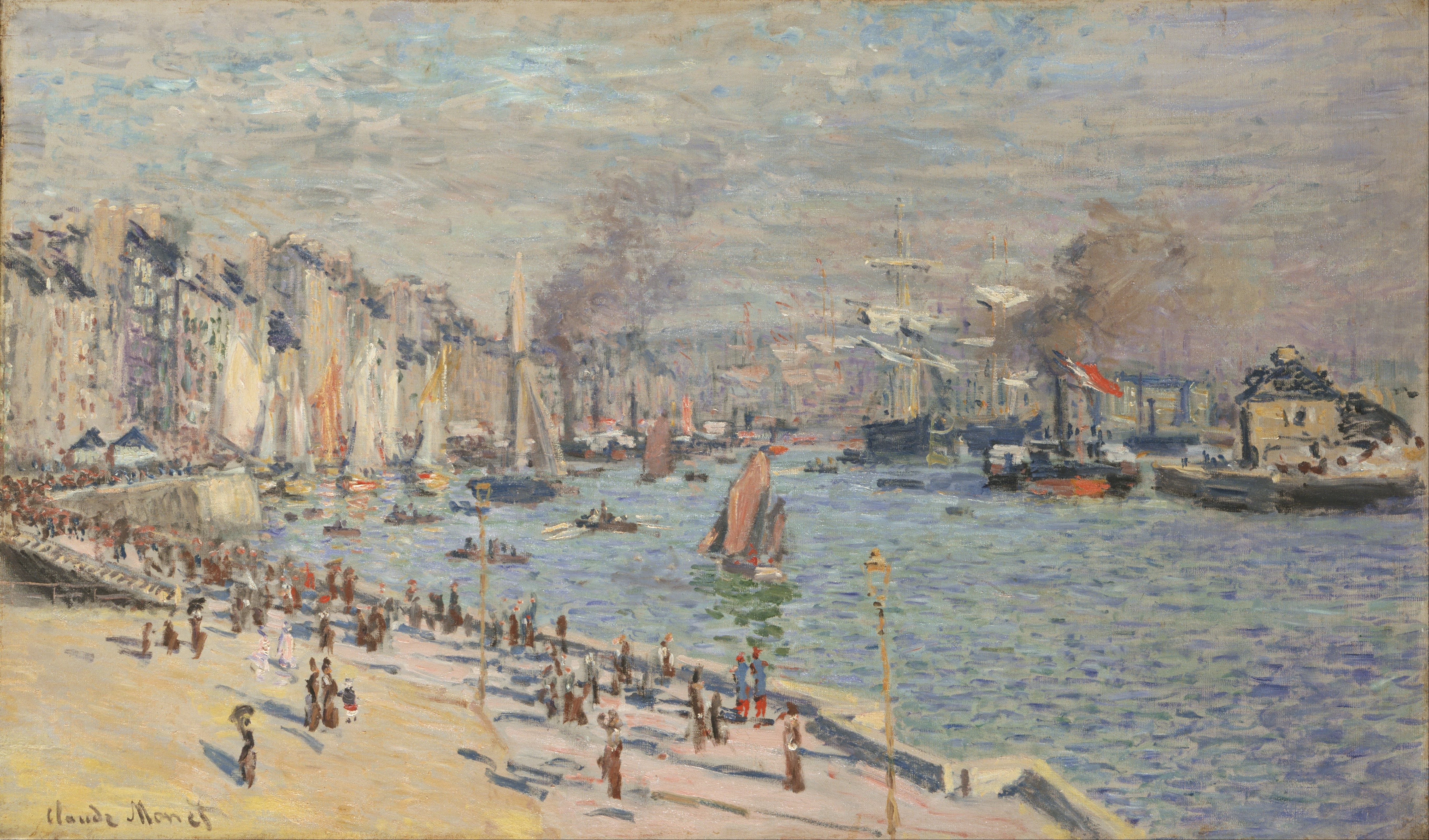 《勒阿弗尔港》（Port of Le Havre）｜克劳德·莫奈 Claude Monet｜1874