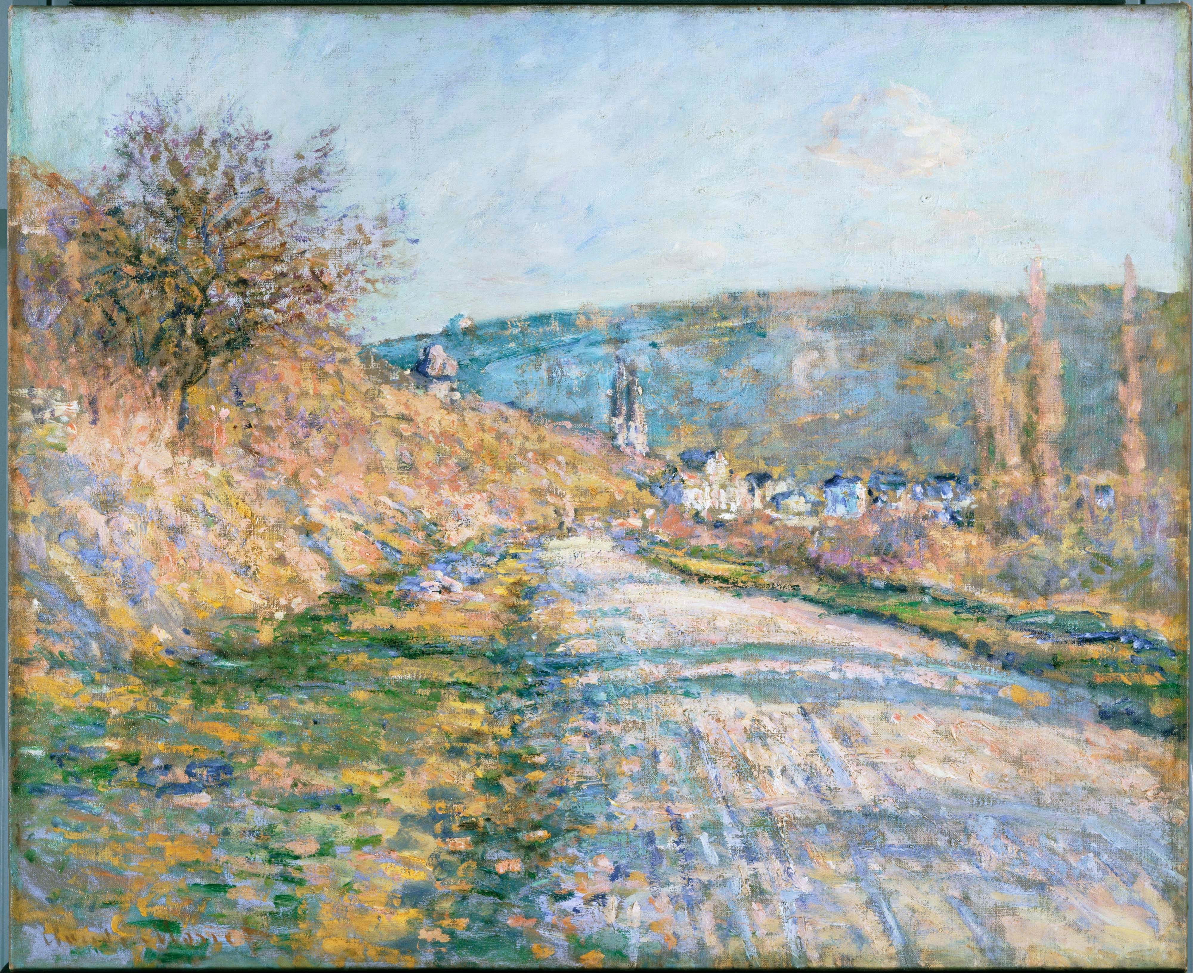 《韦特伊之路》（The Road to Vétheuil）｜克劳德·莫奈 Claude Monet｜1879