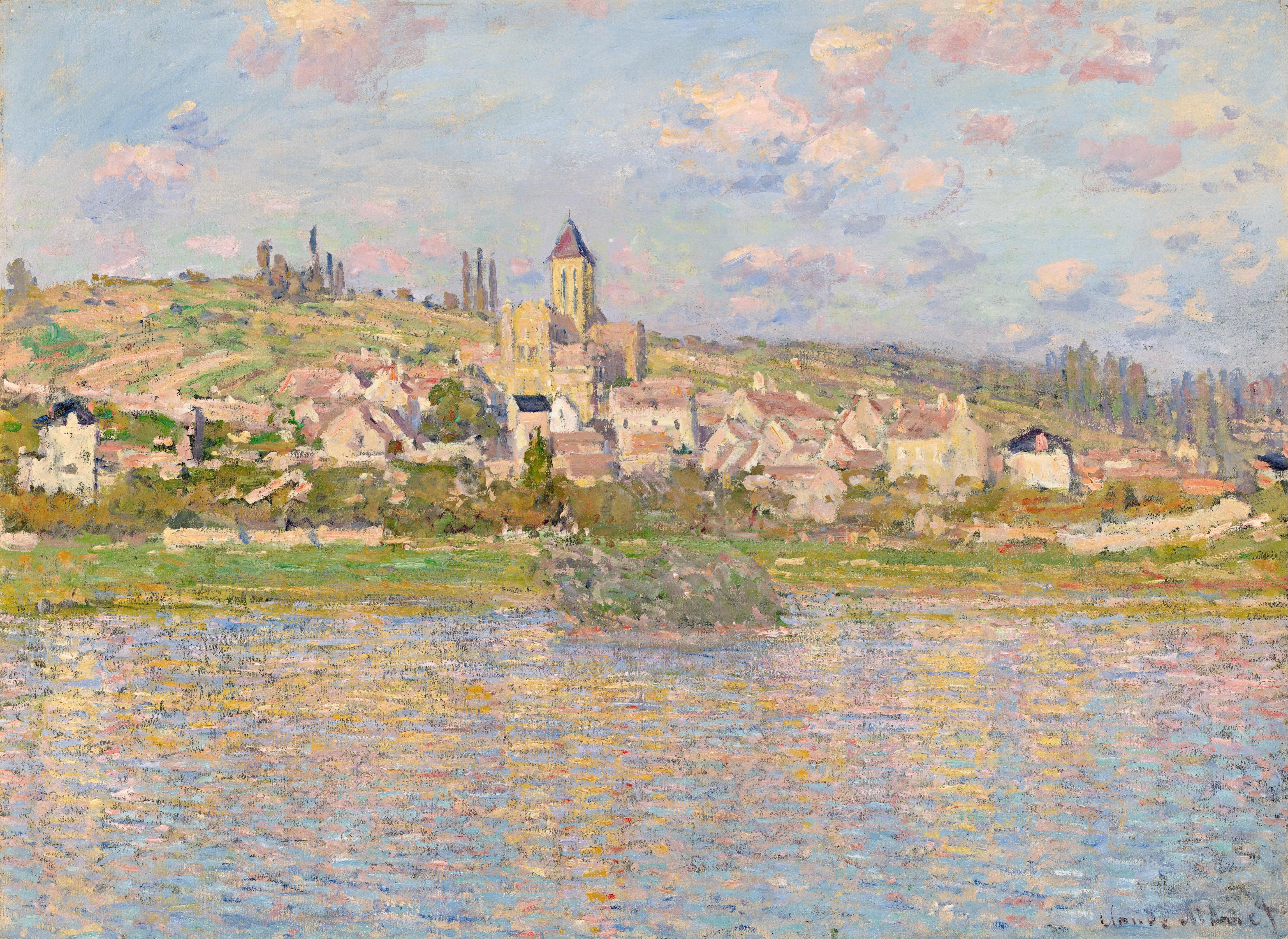 《韦特伊》（Vétheuil）｜克劳德·莫奈 Claude Monet｜不明