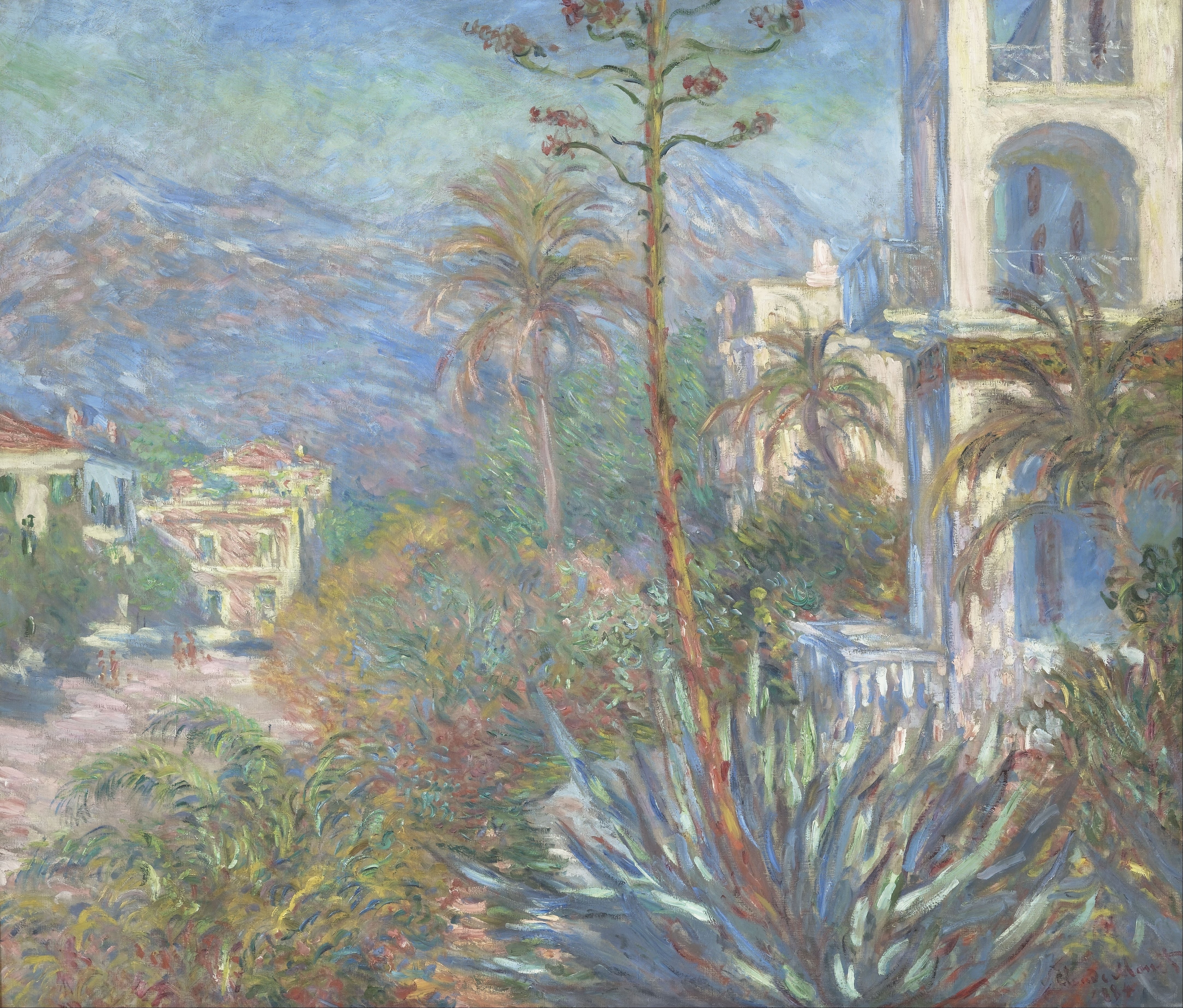 《博尔迪盖拉别墅》（Villas at Bordighera）｜克劳德·莫奈 Claude Monet｜1884