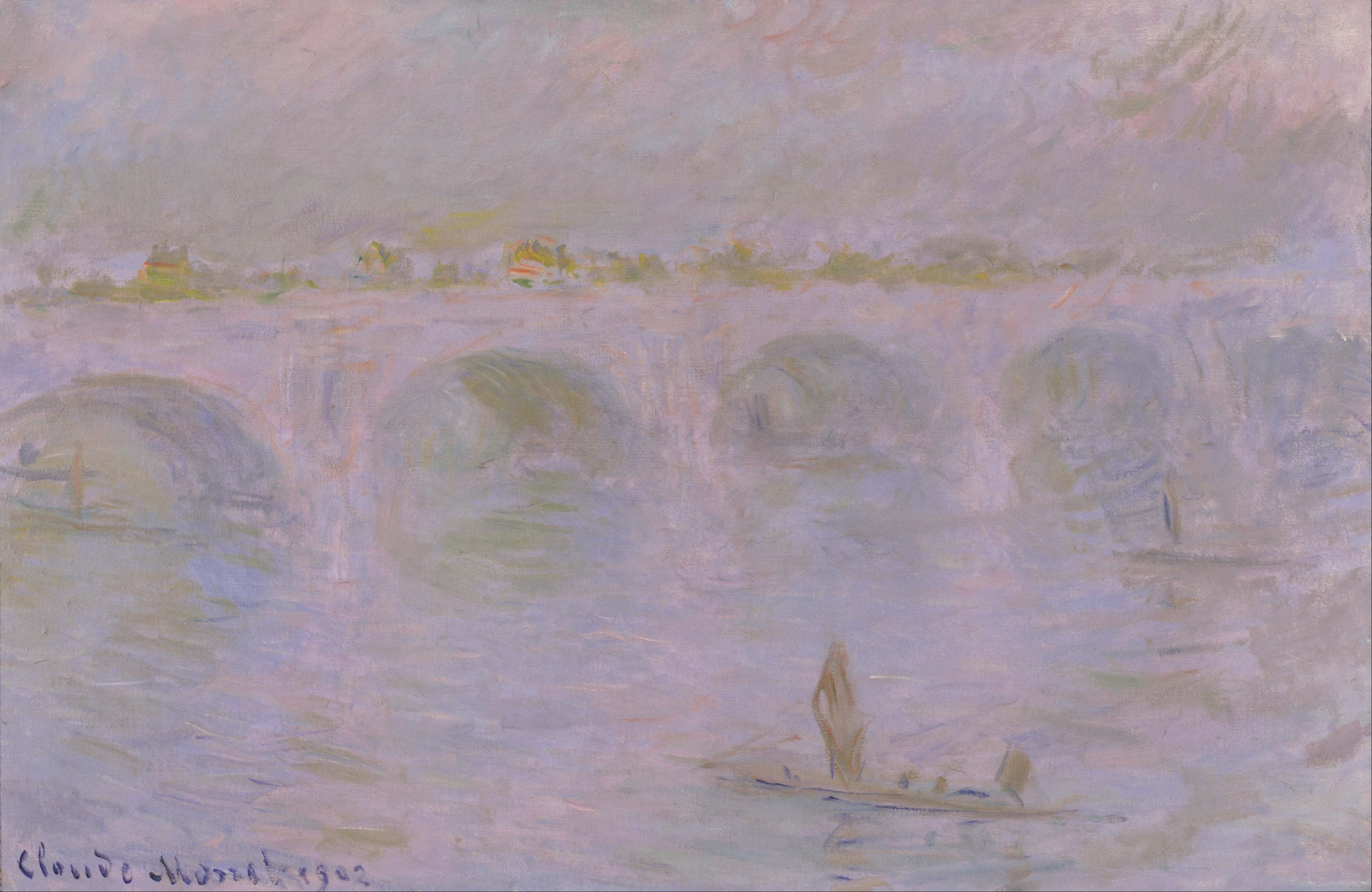 《伦敦滑铁卢桥》（Waterloo Bridge in London）｜克劳德·莫奈 Claude Monet｜1902