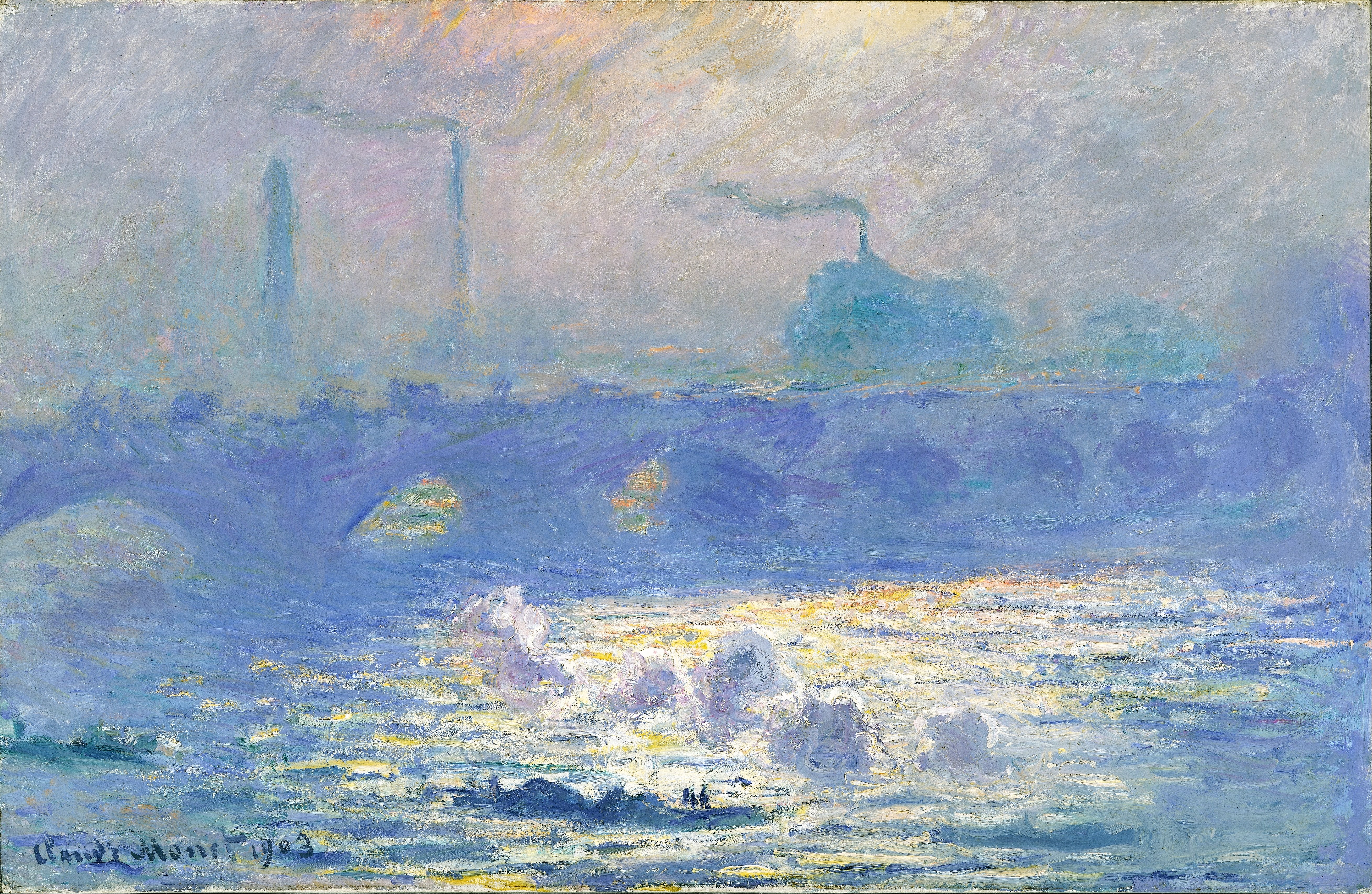 《滑铁卢桥》（Waterloo Bridge）｜克劳德·莫奈 Claude Monet｜1903