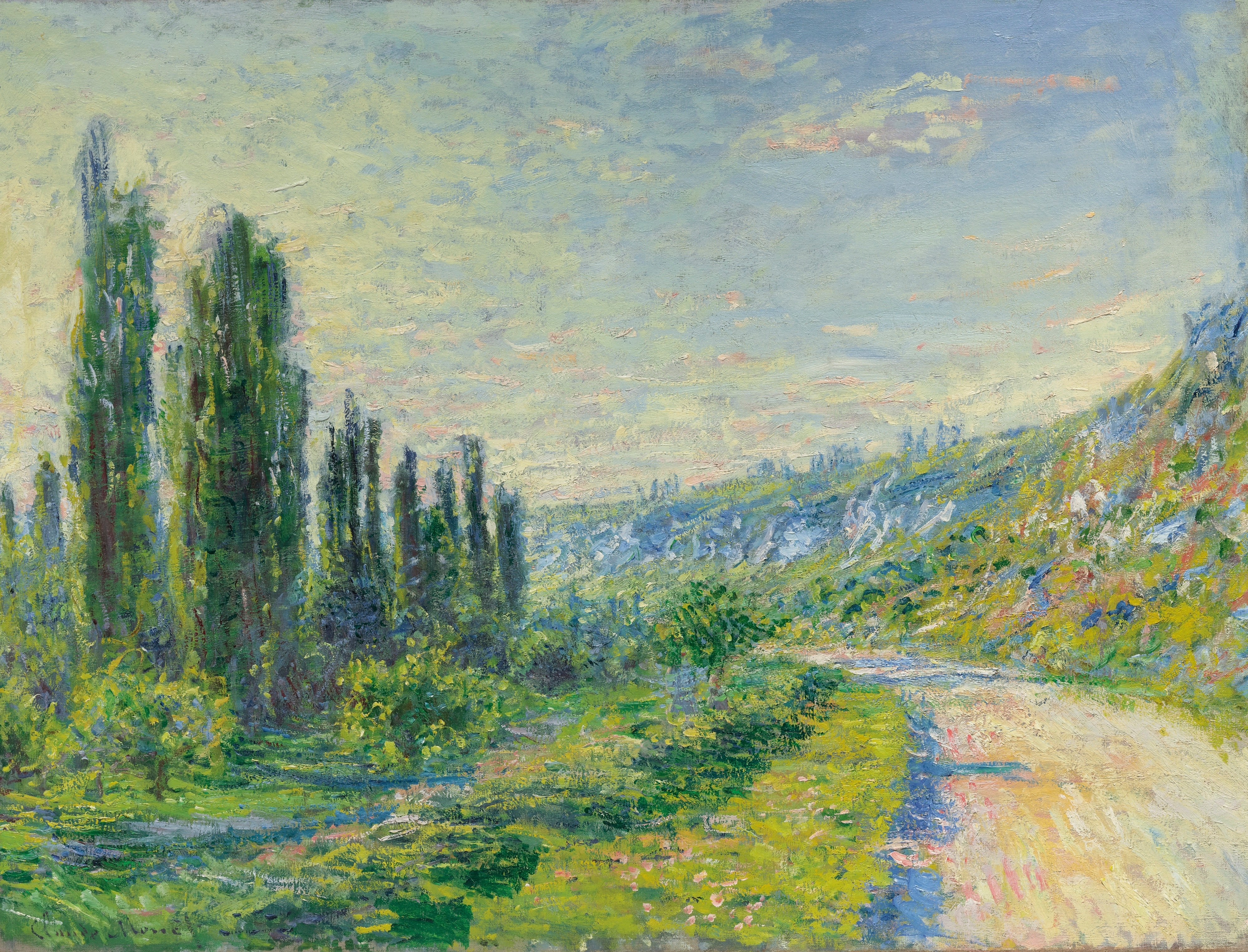《韦特伊之路》（La Route De Vétheuil）｜克劳德·莫奈 Claude Monet｜不明