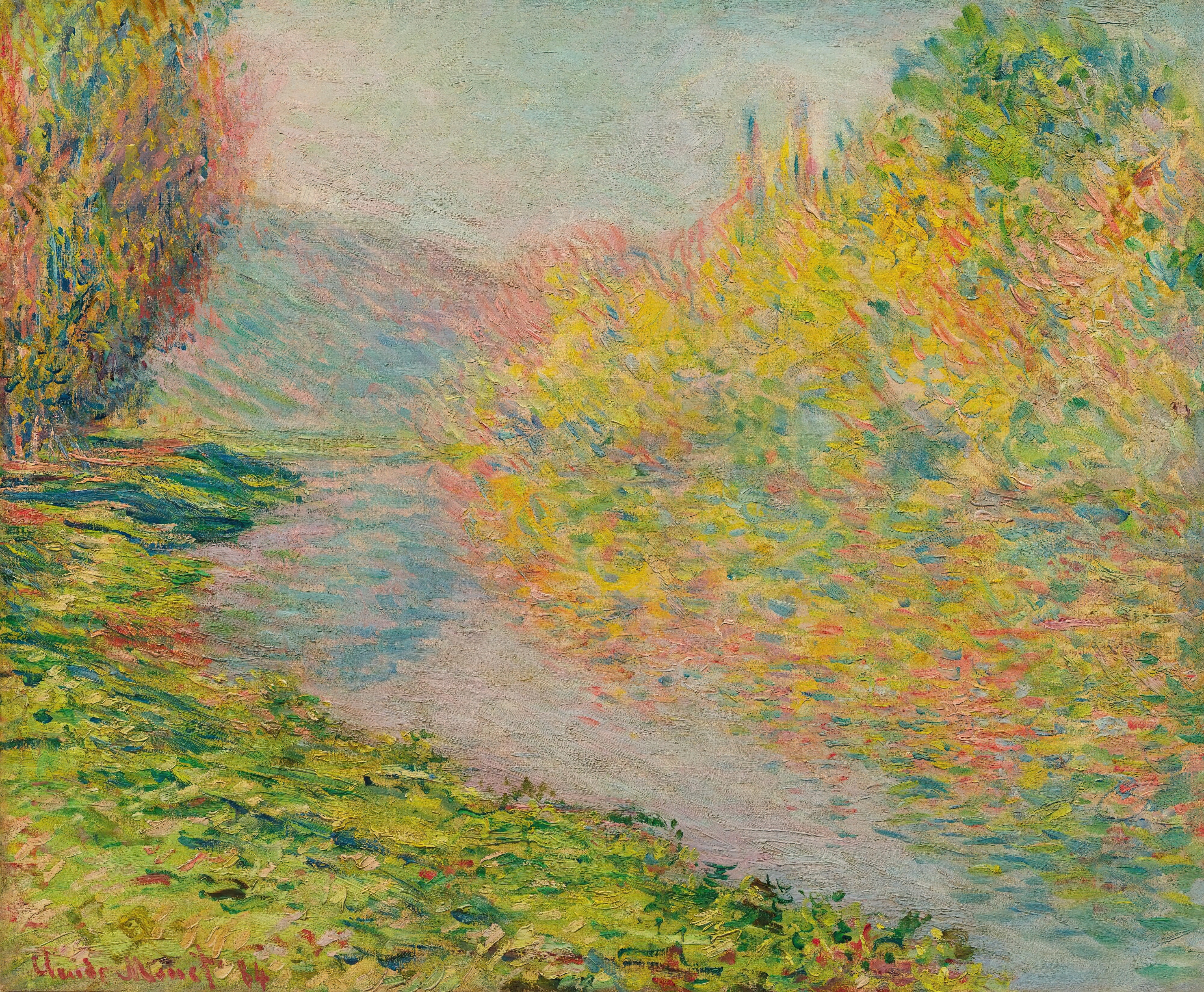 《杰福斯的秋天》（Automne À Jeufosse）｜克劳德·莫奈 Claude Monet｜1884