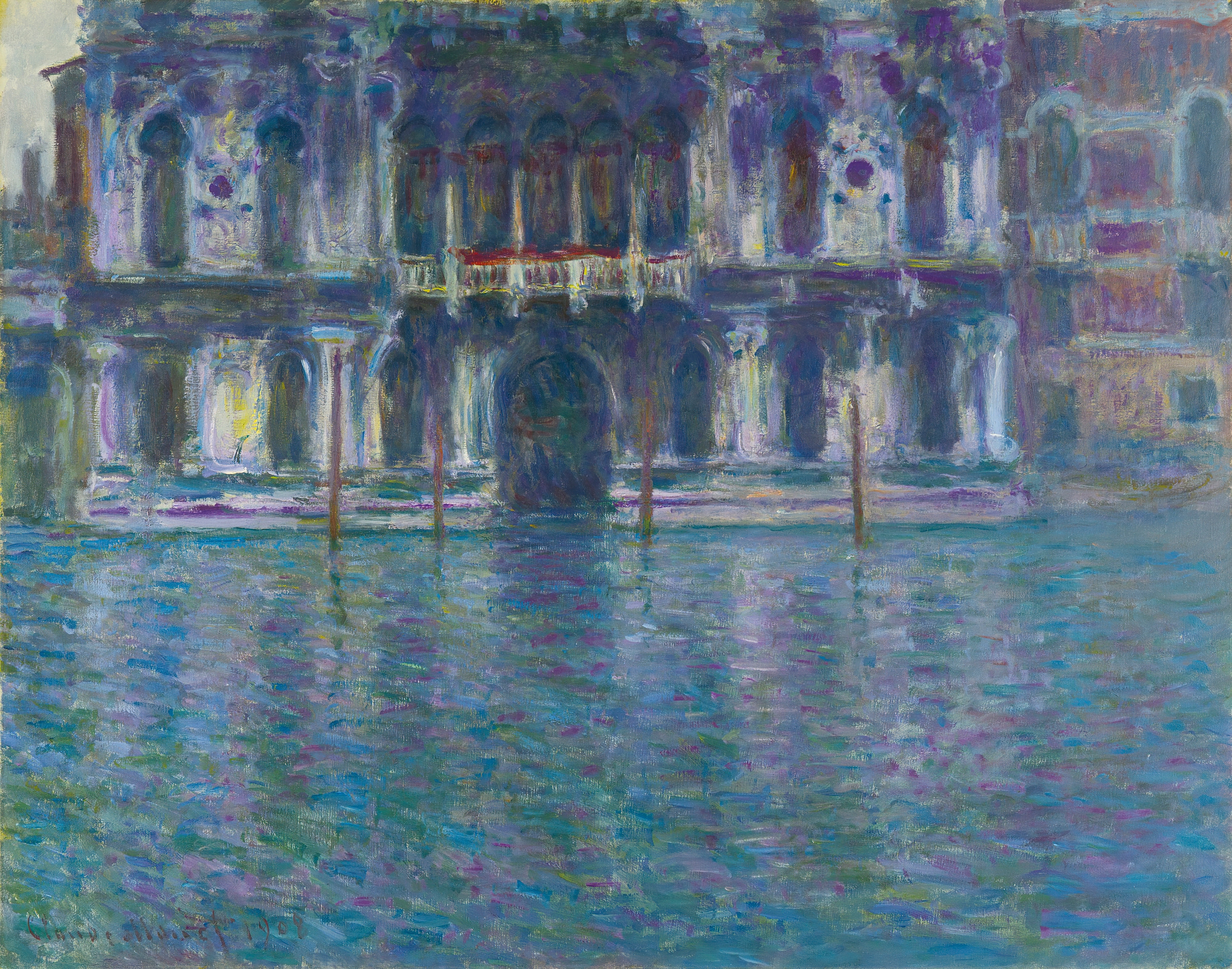 《孔塔里尼宫》（Le Palais Contarini）｜克劳德·莫奈 Claude Monet｜1908