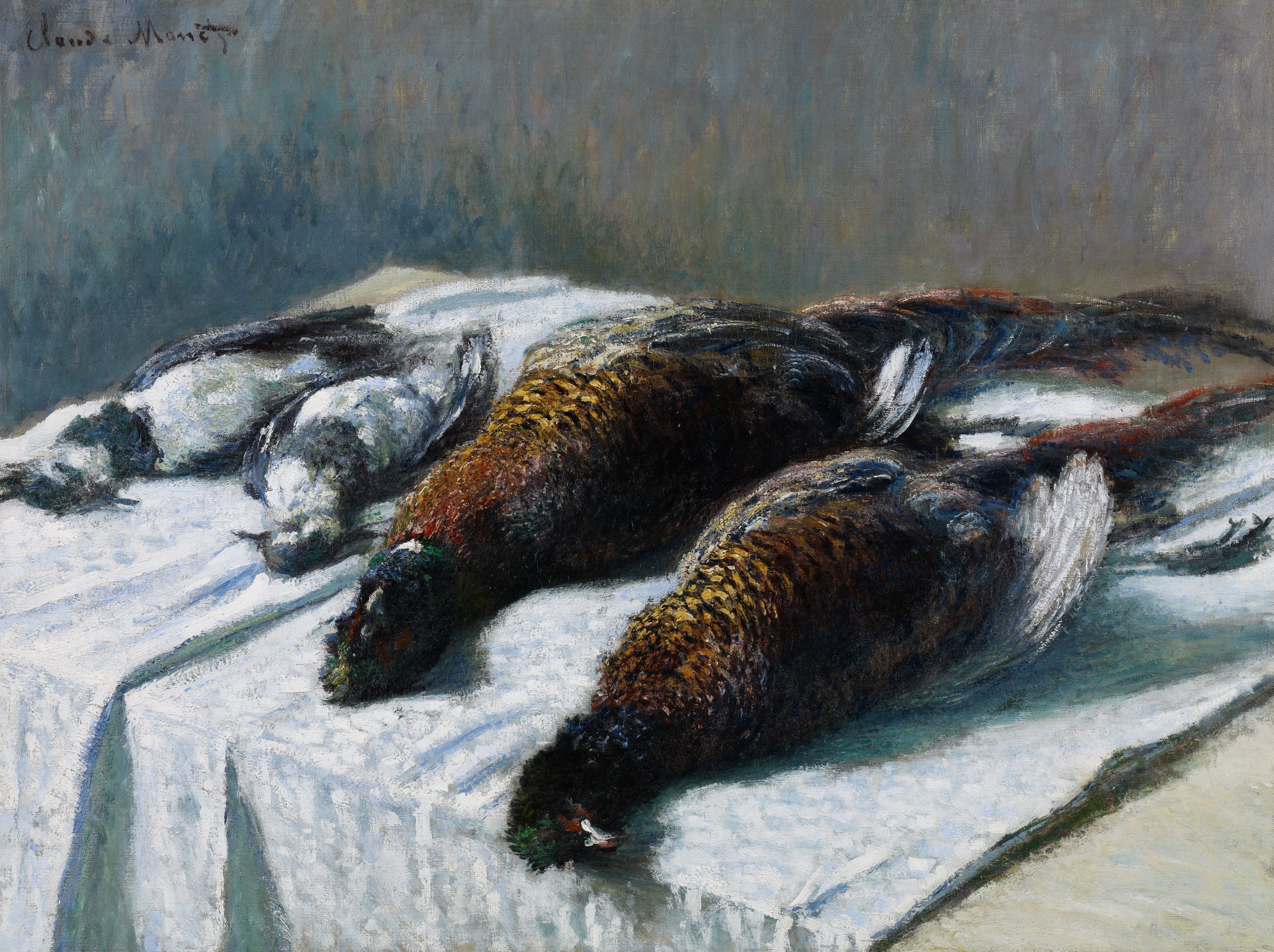《有野鸡和鸻的静物》（Still Life with Pheasants and Plovers）｜克劳德·莫奈 Claude Monet｜1879