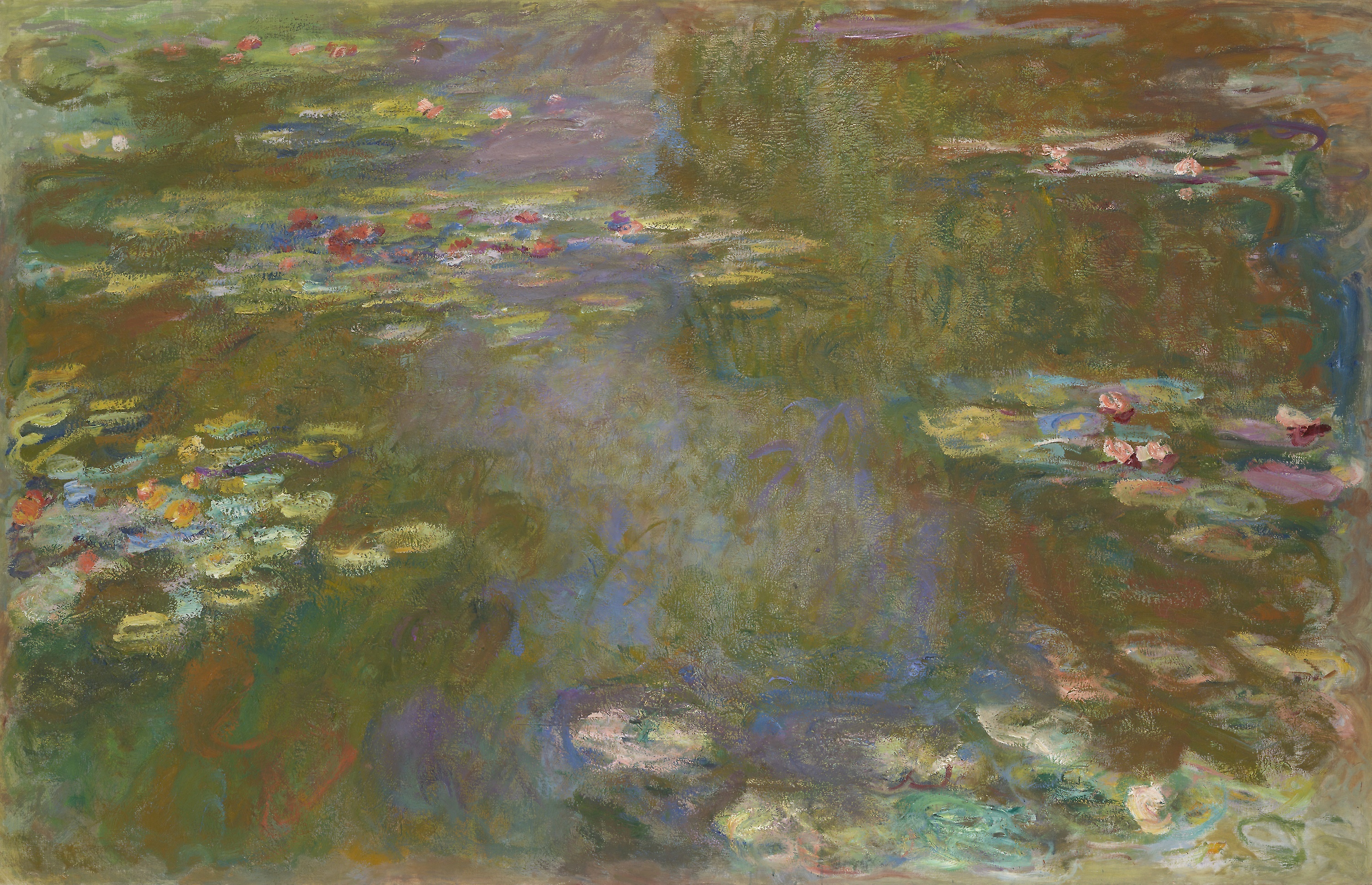 《睡莲池》（Water Lily Pond）｜克劳德·莫奈 Claude Monet｜1917–19