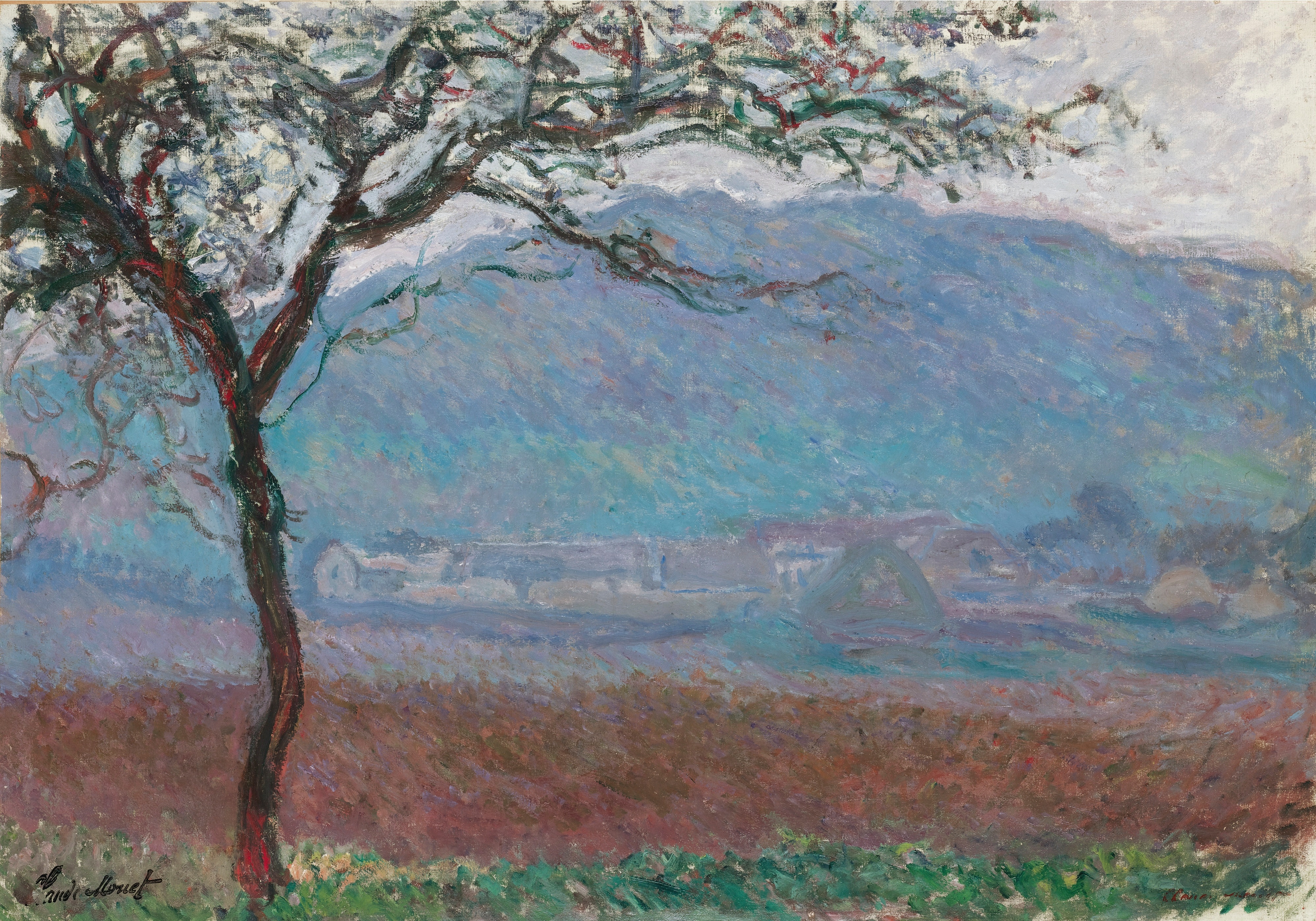 《吉维尼球场》（Champ À Giverny）｜克劳德·莫奈 Claude Monet｜1887