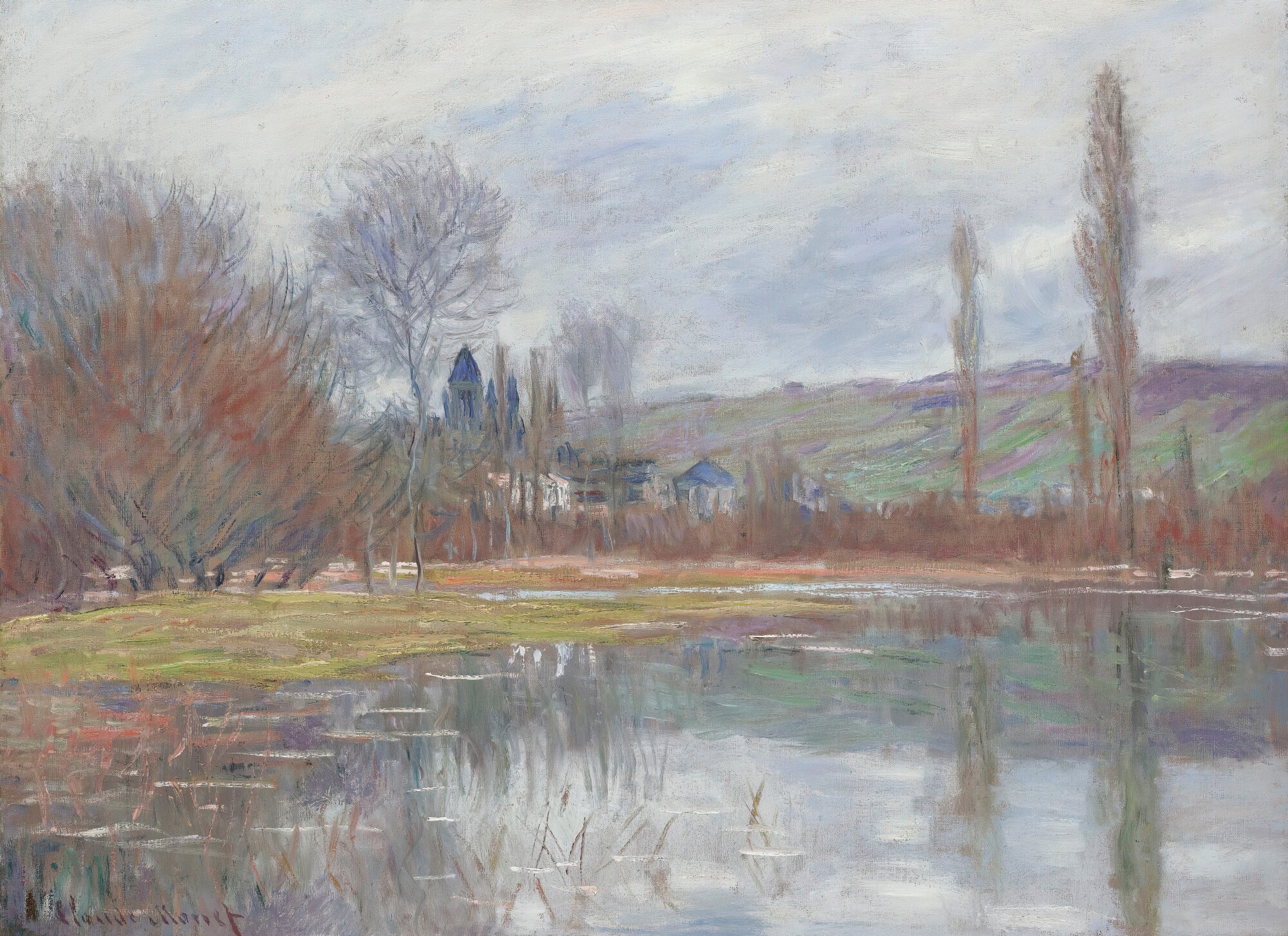 《韦特伊的春天》（Printemps À Vétheuil）｜克劳德·莫奈 Claude Monet｜1881