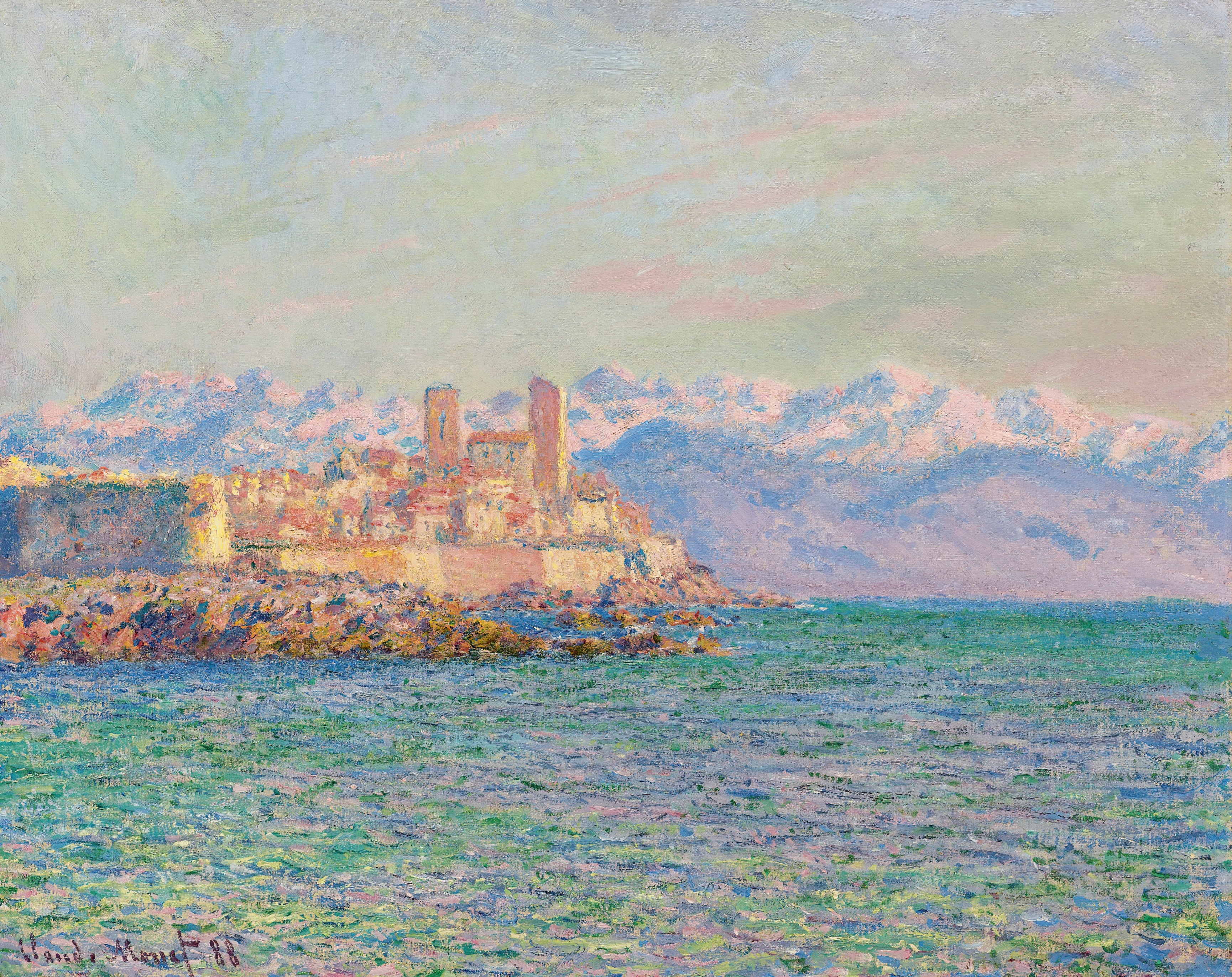 《安提比斯，堡垒》（Antibes, Le Fort）｜克劳德·莫奈 Claude Monet｜1888