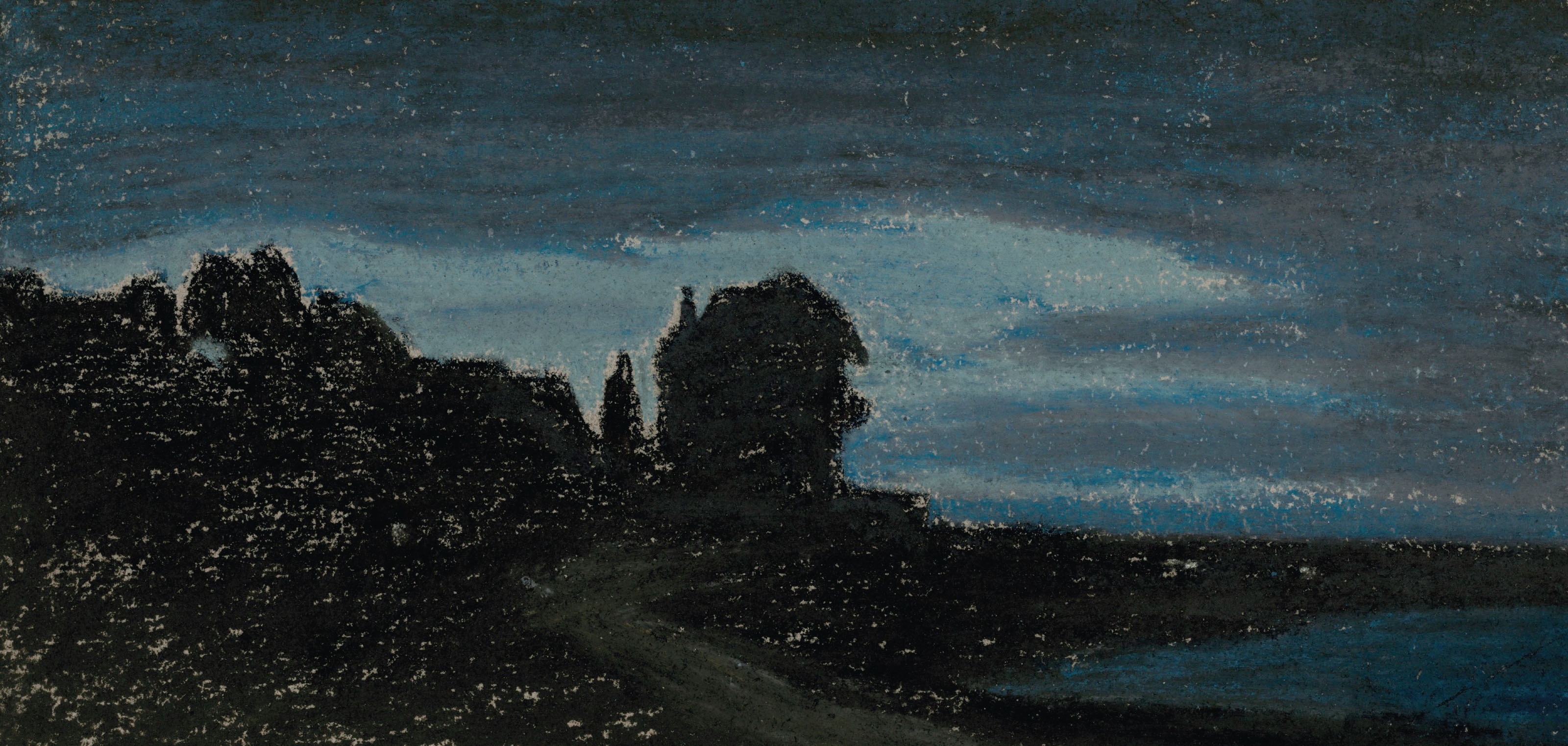《港口，晚上》（Yport, la nuit）｜克劳德·莫奈 Claude Monet｜不明
