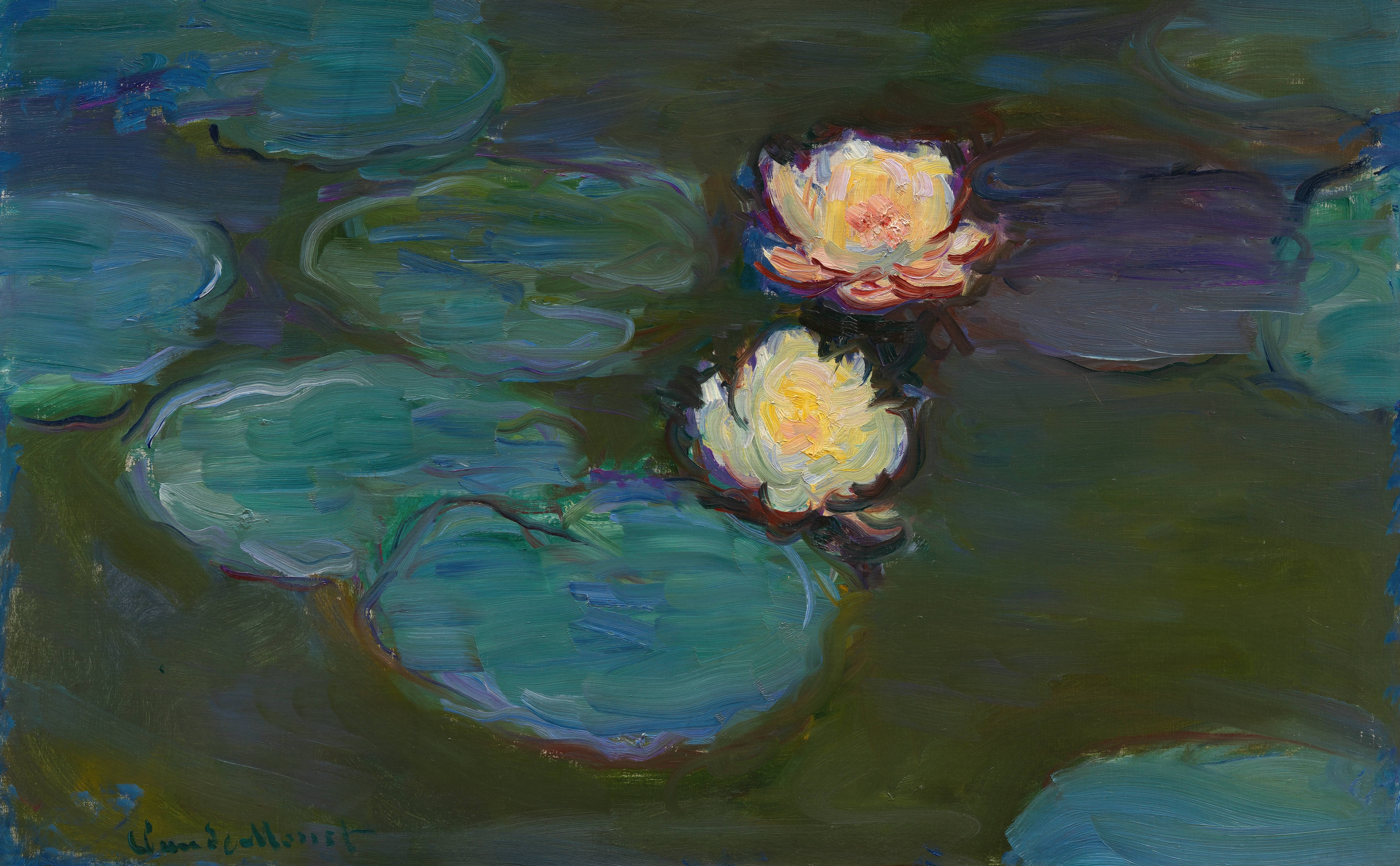 《睡莲》（Nympheas）｜克劳德·莫奈 Claude Monet｜约1897–1898