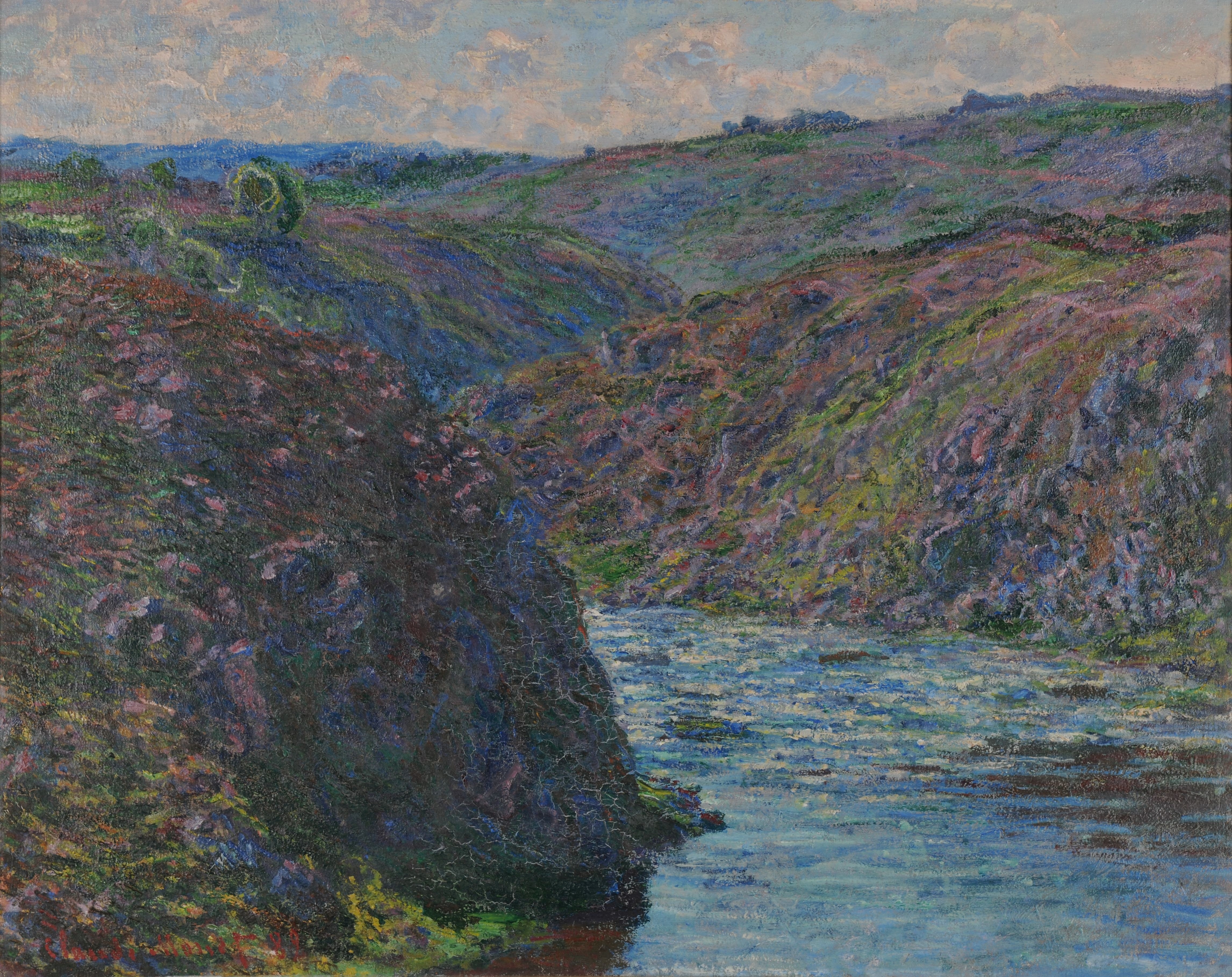 《克勒兹峡谷》（Les ravins de la Creuse）｜克劳德·莫奈 Claude Monet｜1889
