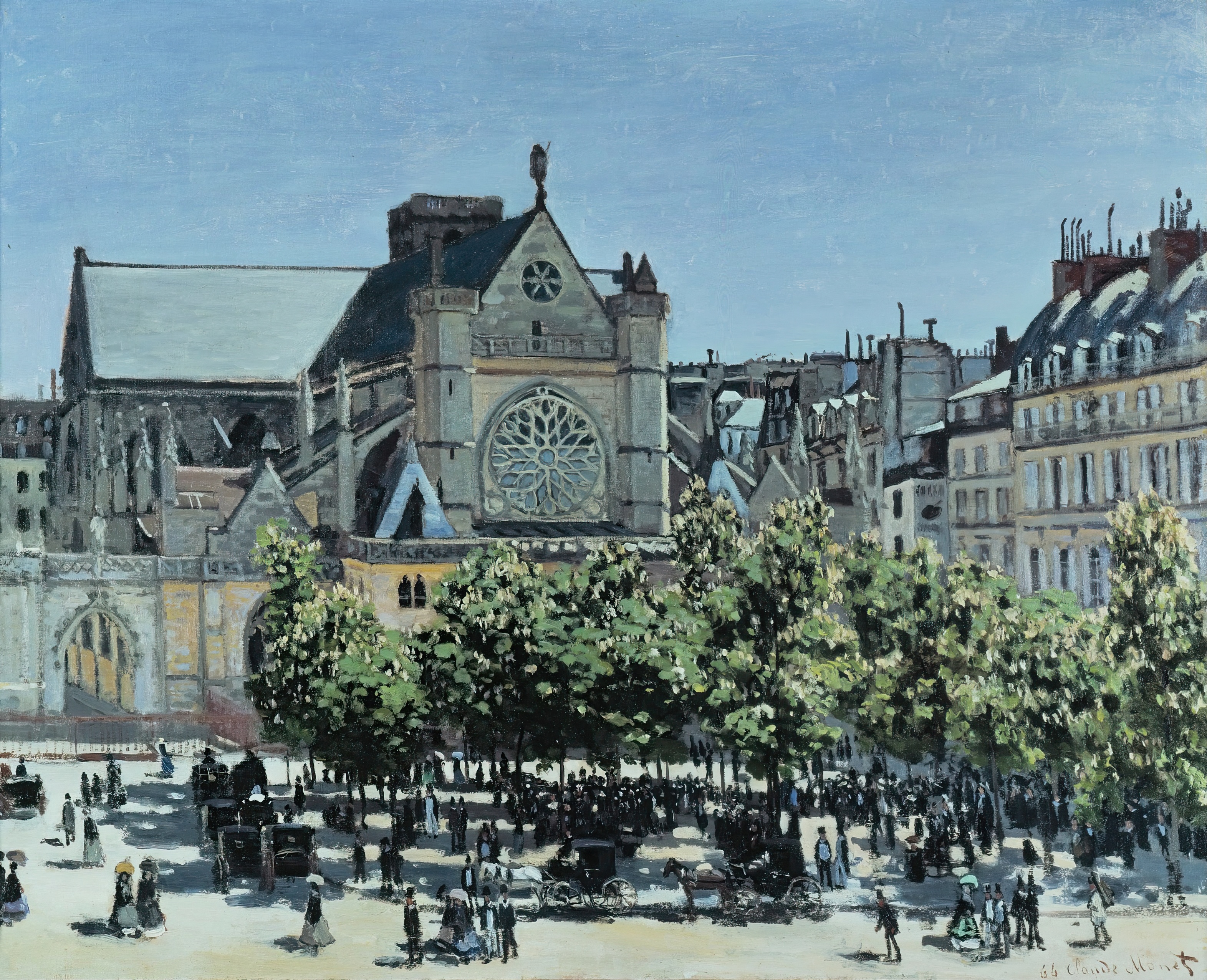 《圣日尔曼欧塞尔》（St. Germain l’Auxerrois）｜克劳德·莫奈 Claude Monet｜1867