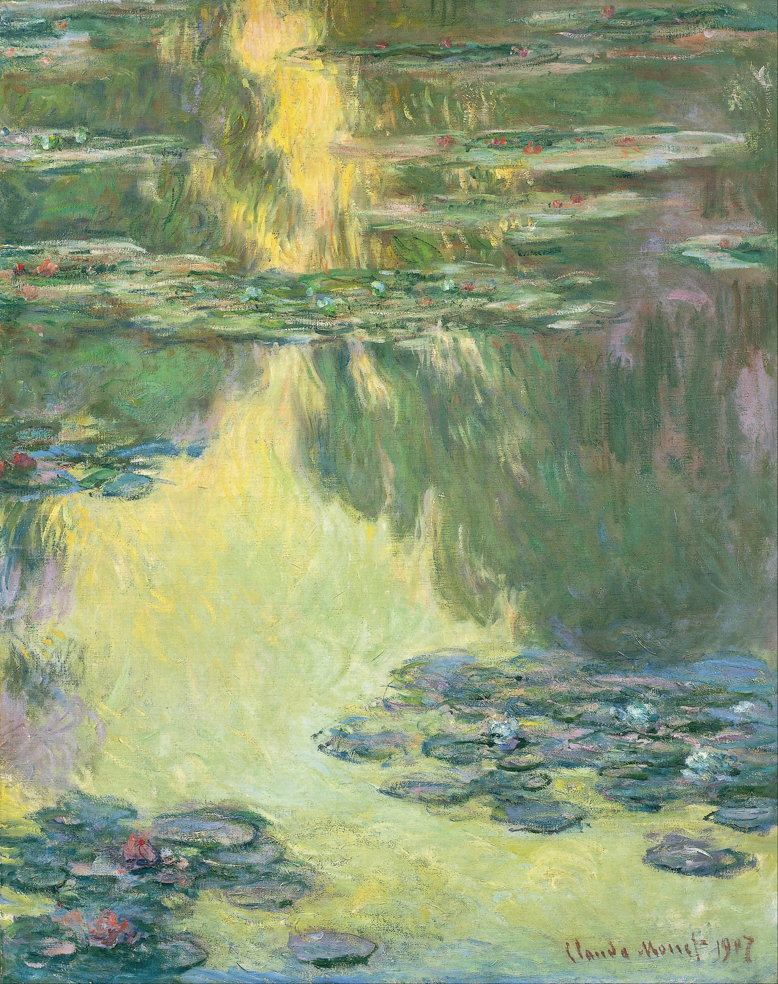 《睡莲》（Waterlilies）｜克劳德·莫奈 Claude Monet｜1907