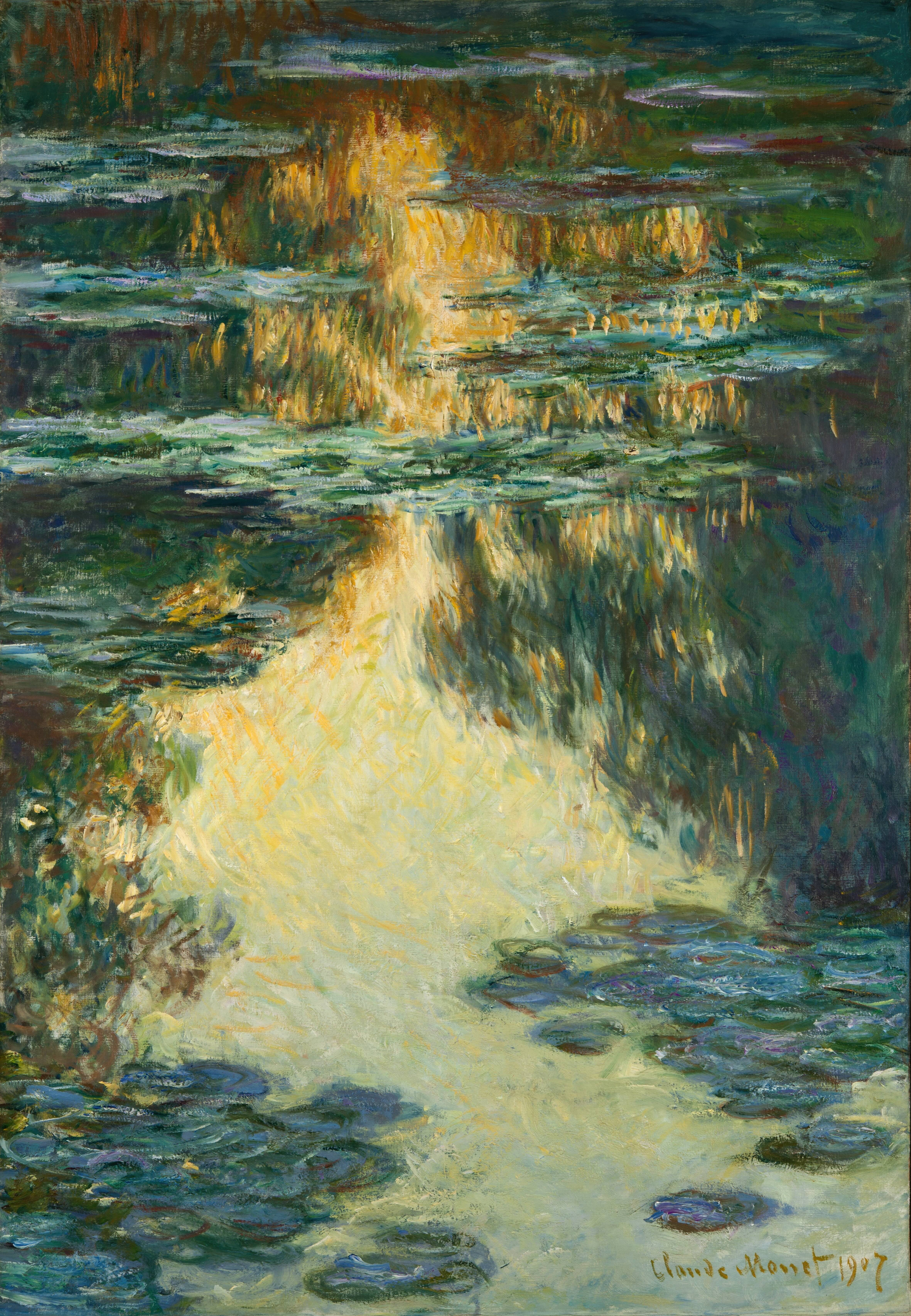 《睡莲》（Water Lilies）｜克劳德·莫奈 Claude Monet｜1907