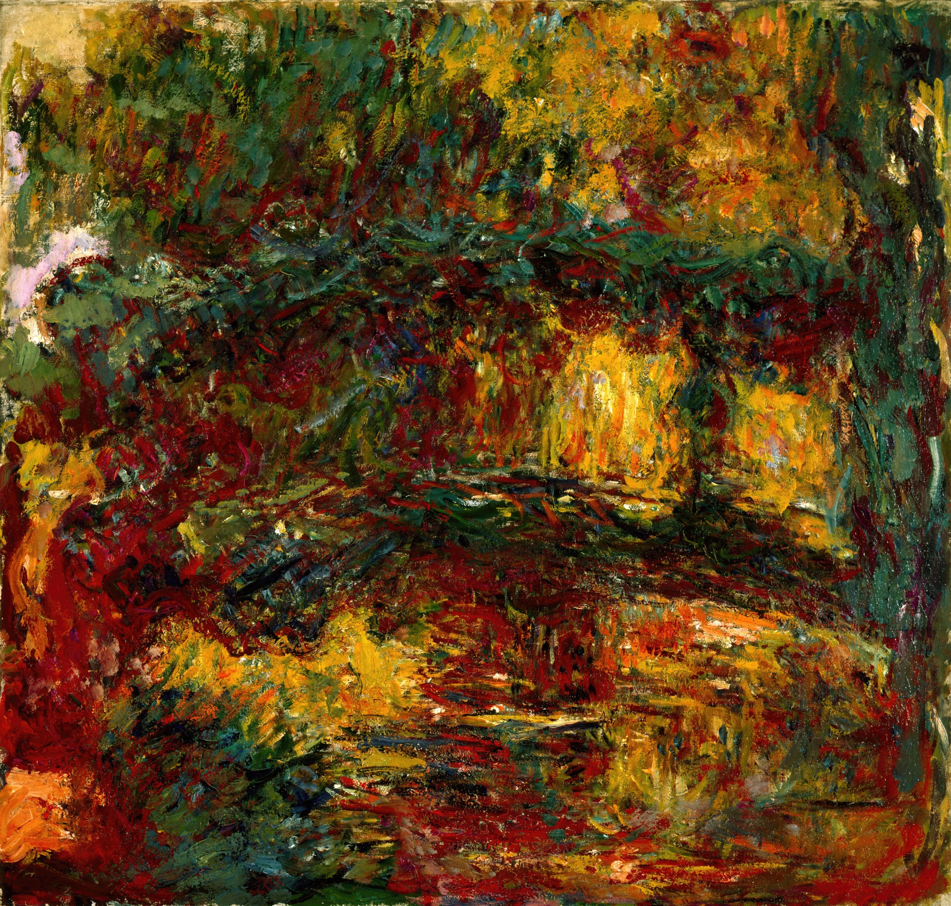 《日本人行桥，吉维尼》（The Japanese Footbridge, Giverny）｜克劳德·莫奈 Claude Monet｜约1922