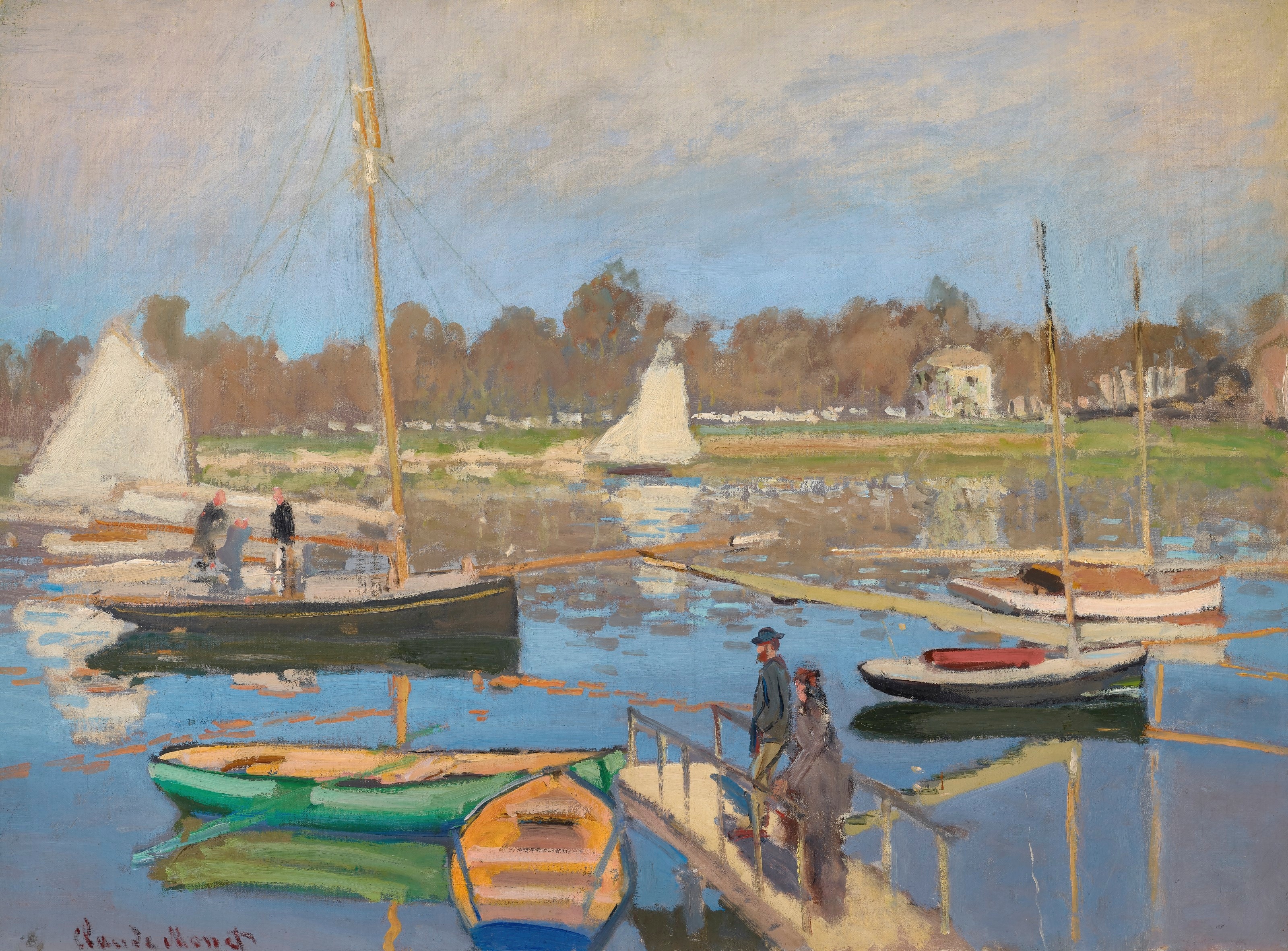 《阿让特伊盆地》（Le bassin d’Argenteuil）｜克劳德·莫奈 Claude Monet｜1874
