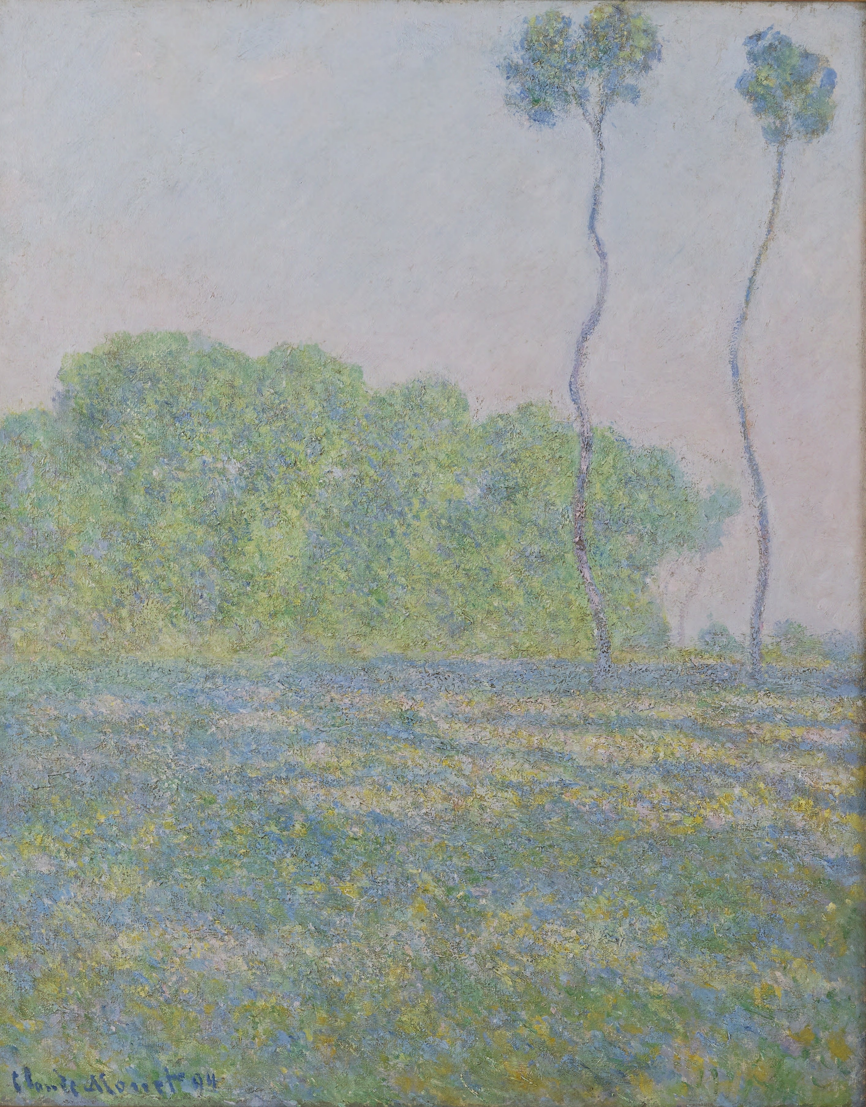 《吉维尼的草地》（Meadow at Giverny）｜克劳德·莫奈 Claude Monet｜1894
