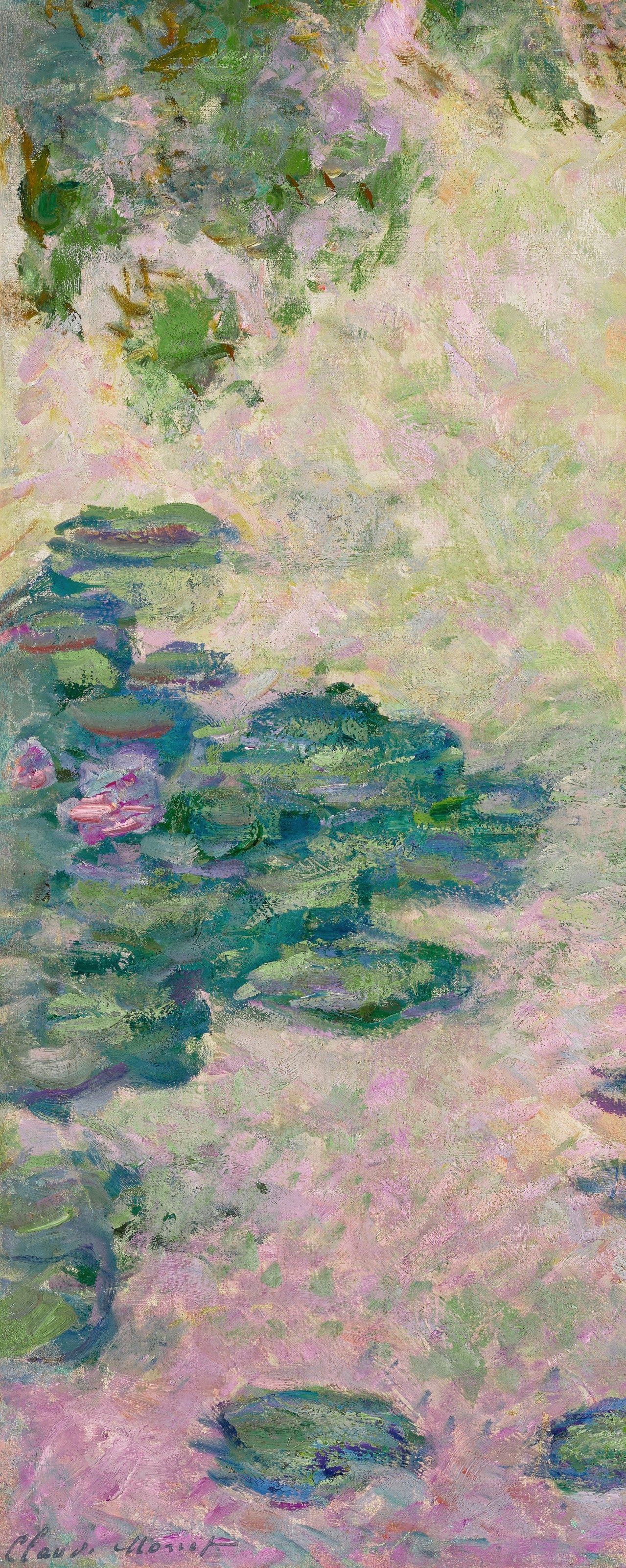 《睡莲（片段）》（Nymphéas (fragment)）｜克劳德·莫奈 Claude Monet｜约1912