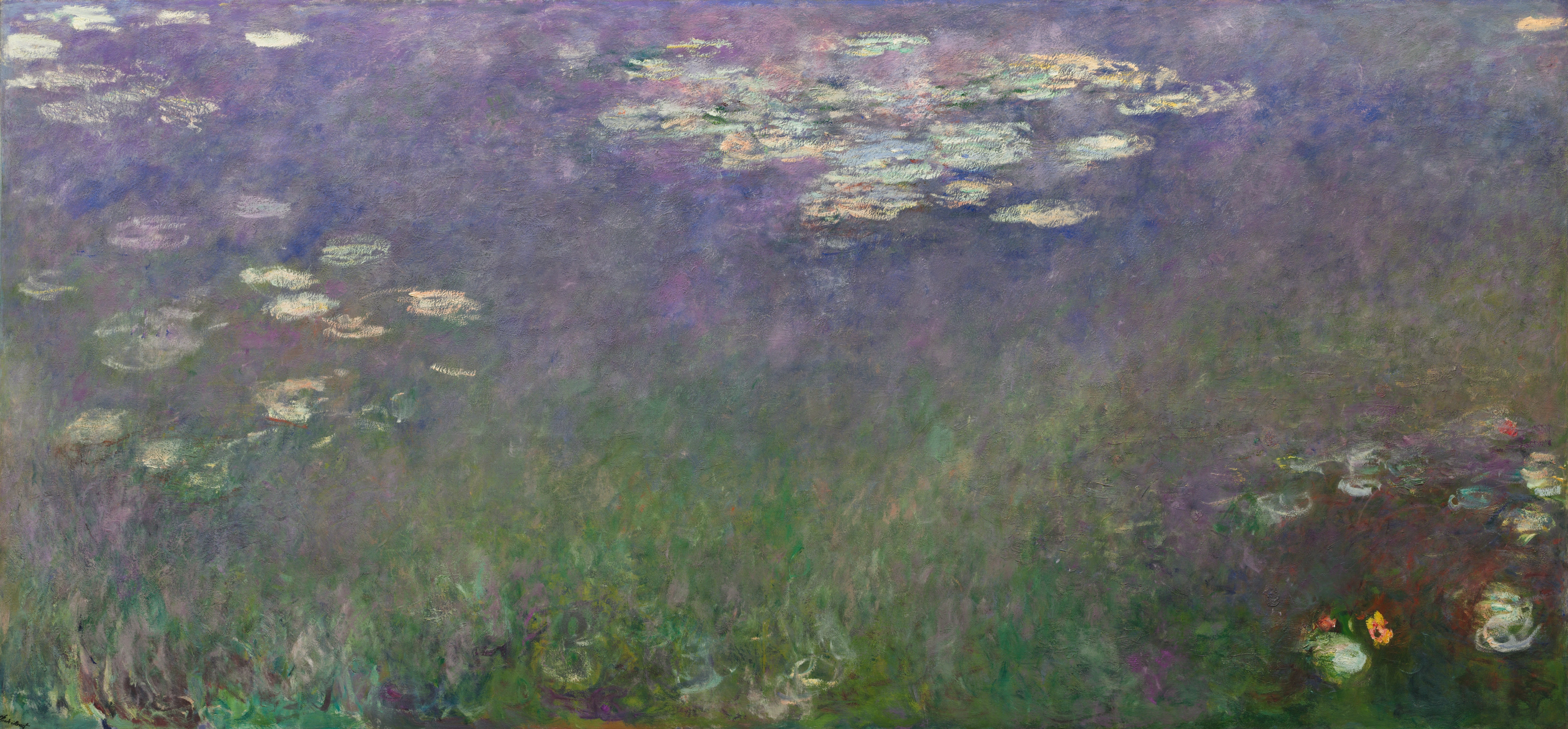 《睡莲（百子莲）》（Water Lilies (Agapanthus)）｜克劳德·莫奈 Claude Monet｜约1915–26
