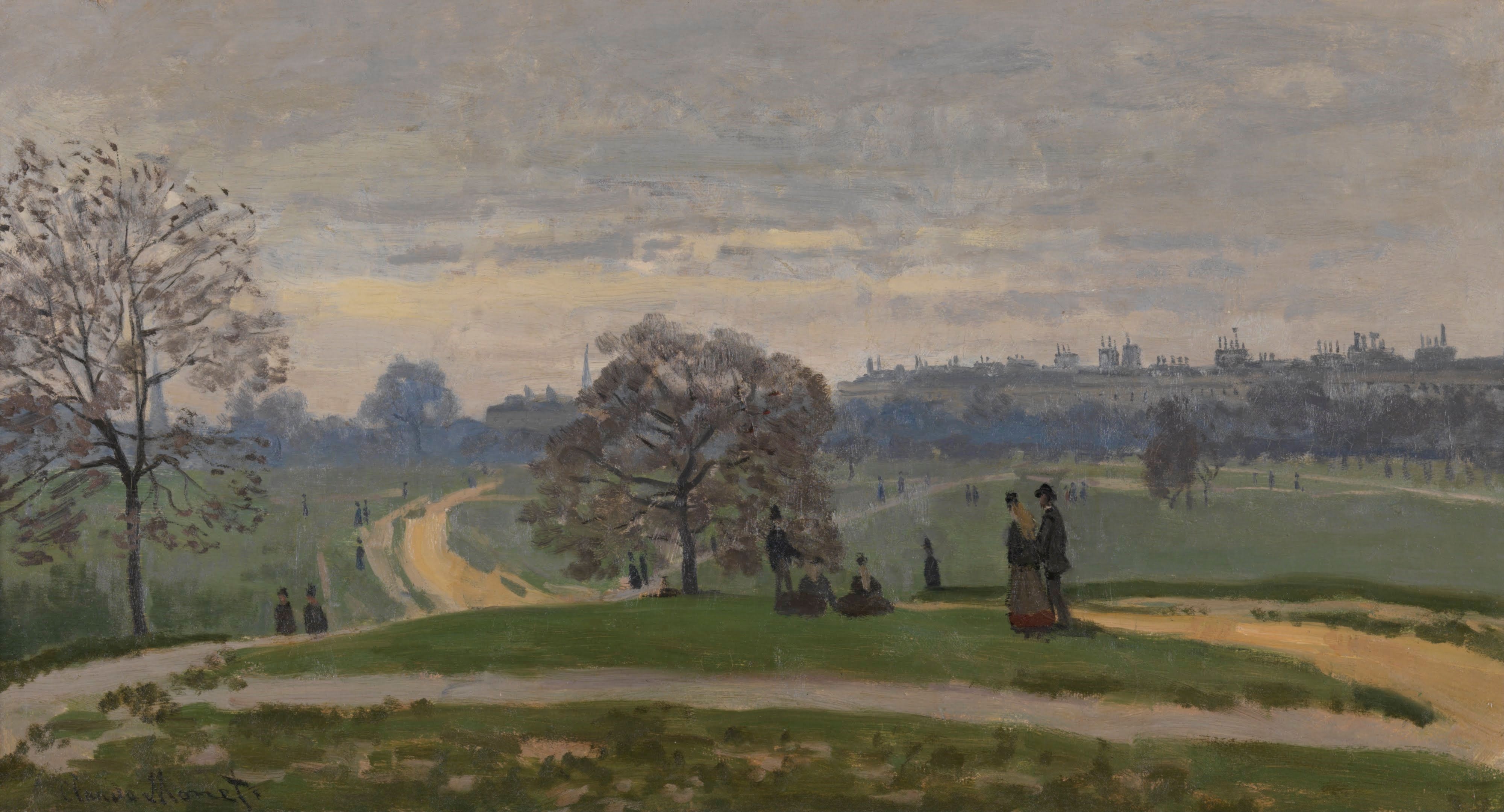 《海德公园, 伦敦》（Hyde Park, London）｜克劳德·莫奈 Claude Monet｜约1871
