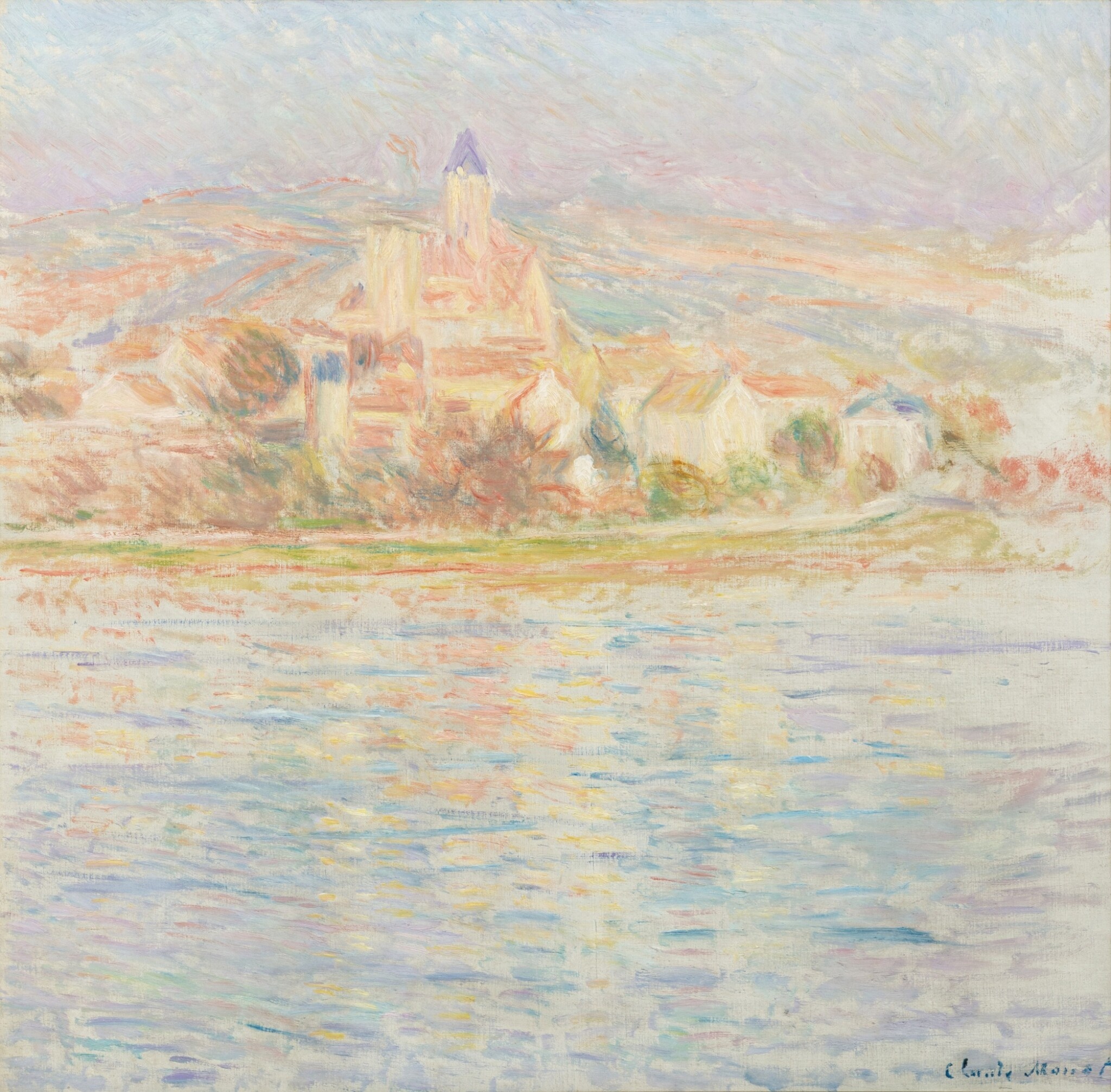 《韦特伊》（Vétheuil）｜克劳德·莫奈 Claude Monet｜约1901–1902