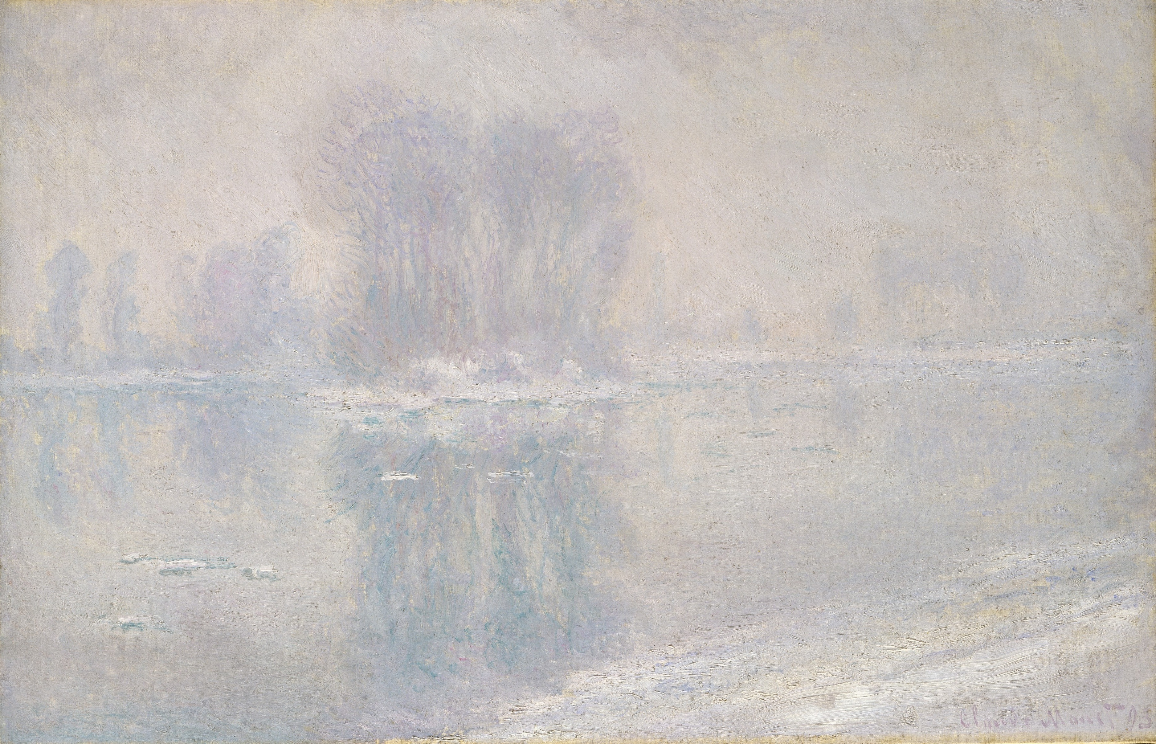 《浮冰》（Ice Floes）｜克劳德·莫奈 Claude Monet｜1893