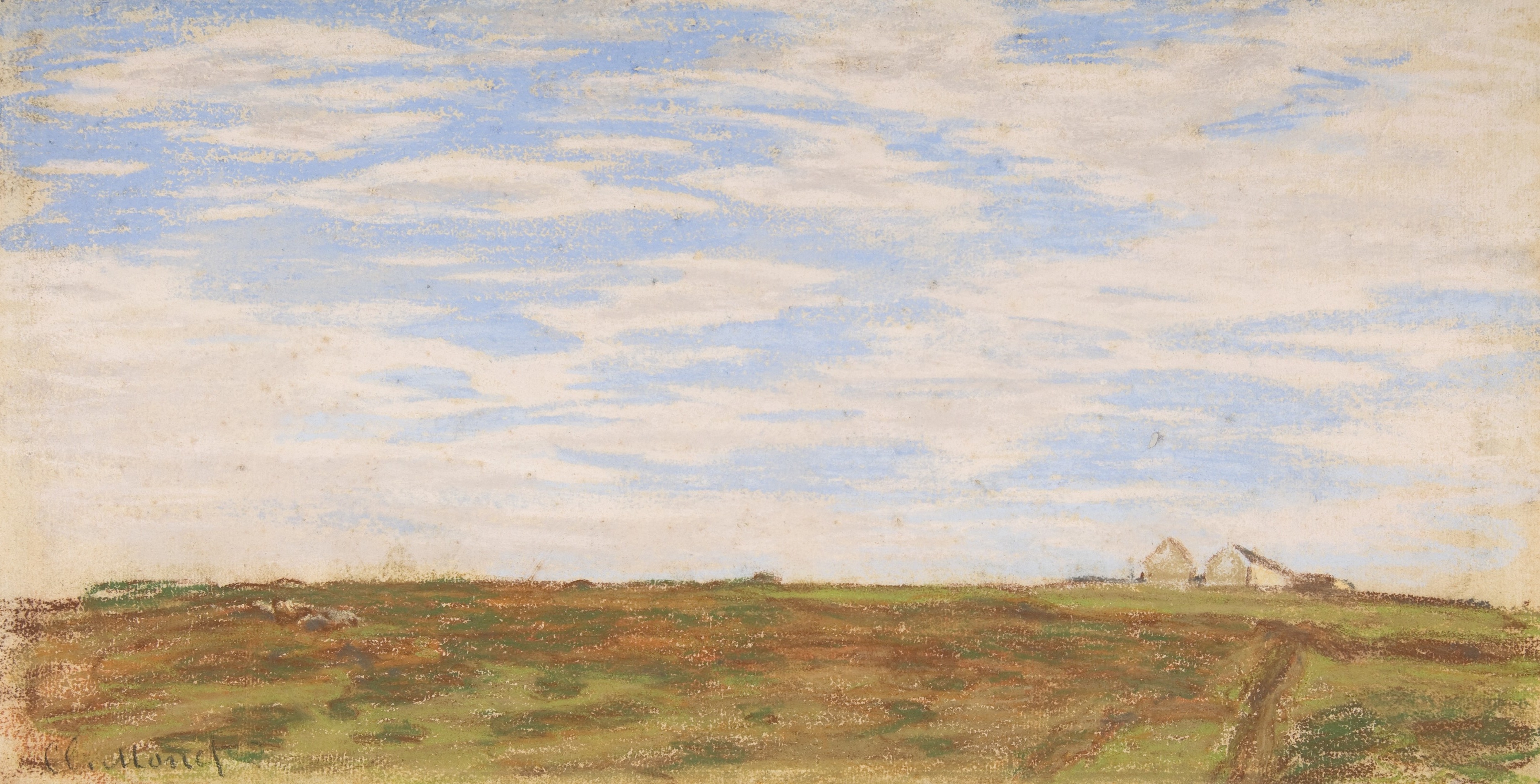 《风景（1864年至1866年间）》（Landscape (between 1864 and 1866)）｜克劳德·莫奈 Claude Monet｜不明