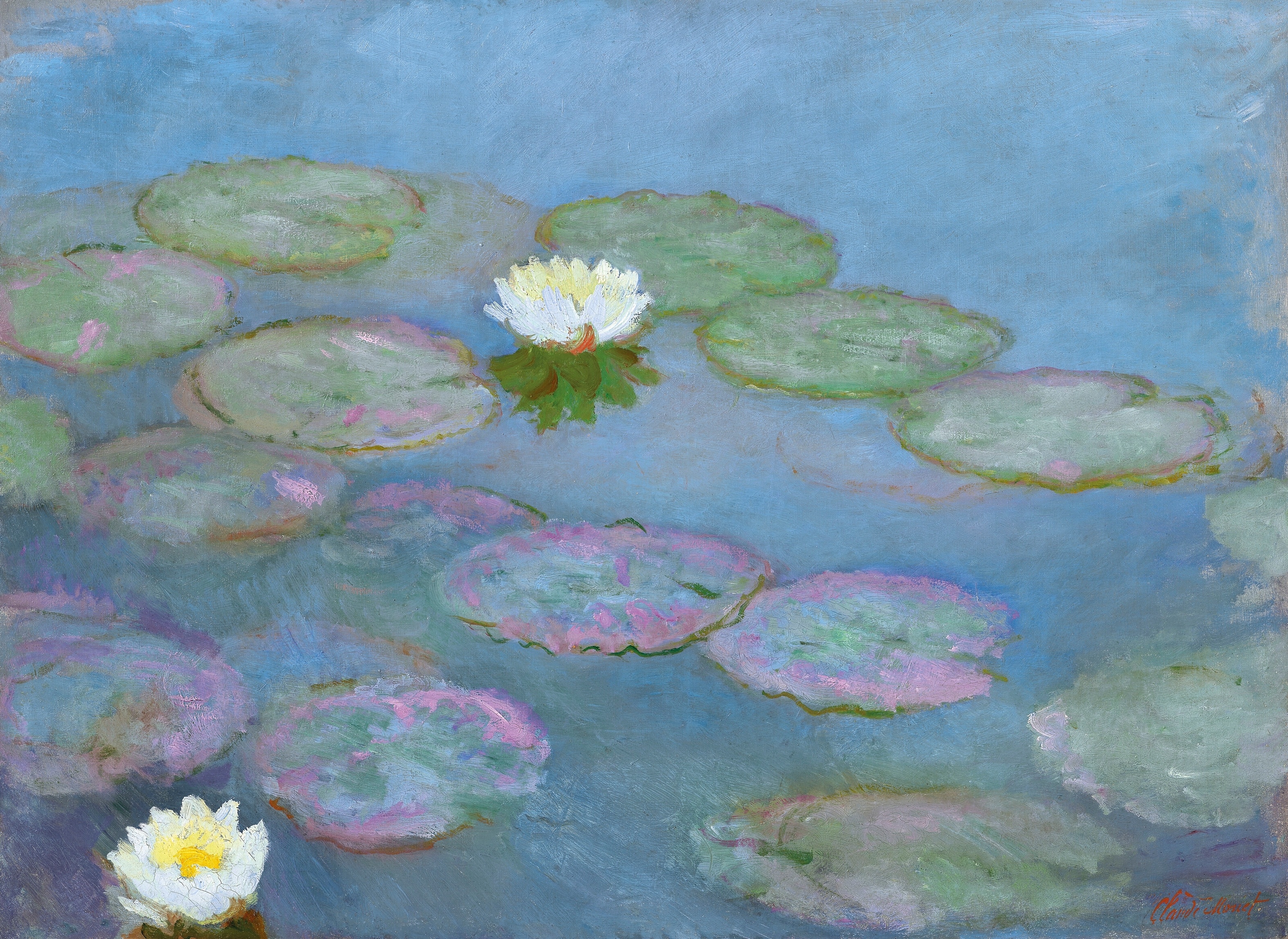 《睡莲》（Nymphéas）｜克劳德·莫奈 Claude Monet｜约1897–1899