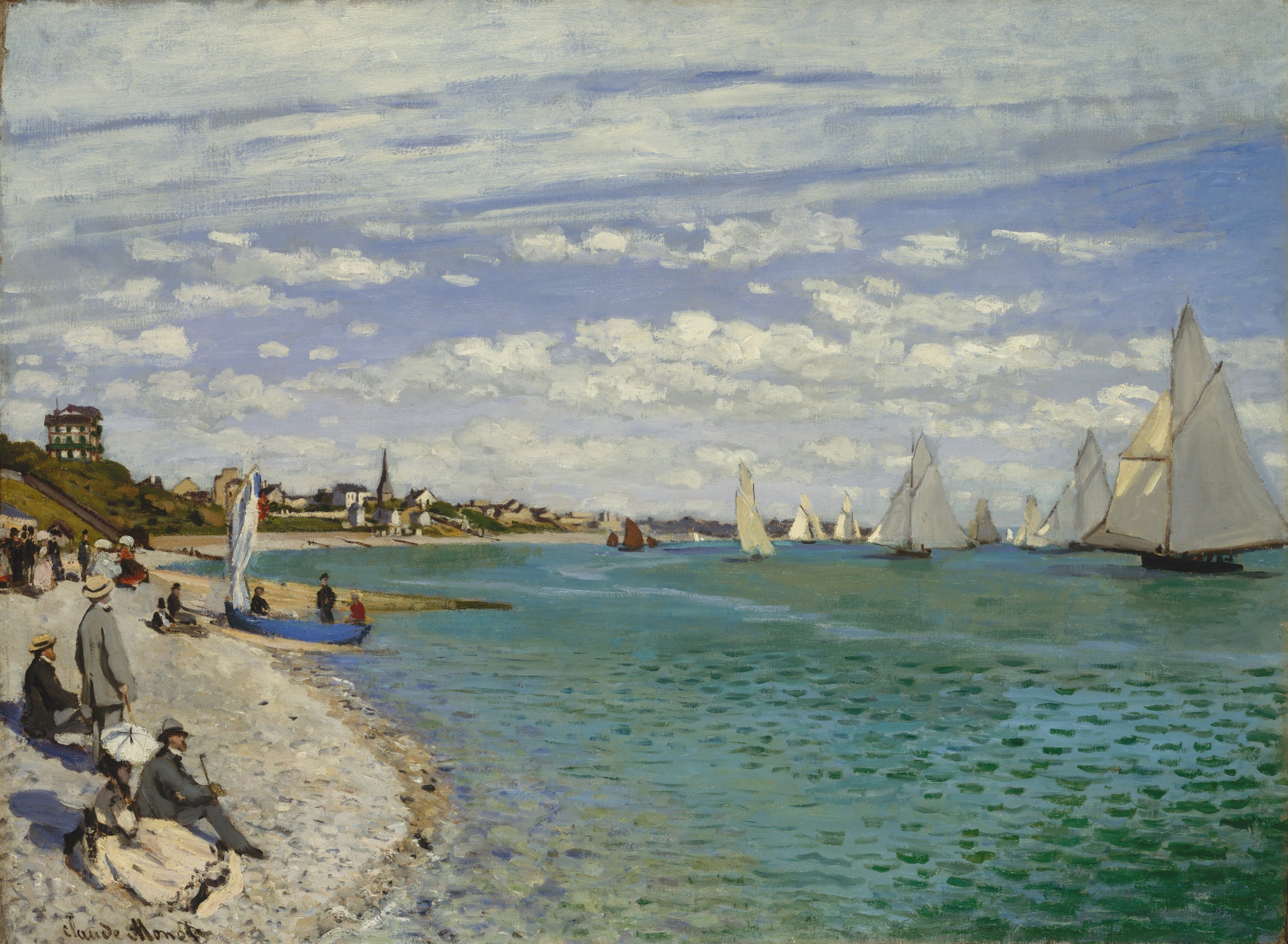 《圣阿德雷斯帆船赛》（Regatta at Sainte-Adresse）｜克劳德·莫奈 Claude Monet｜1867