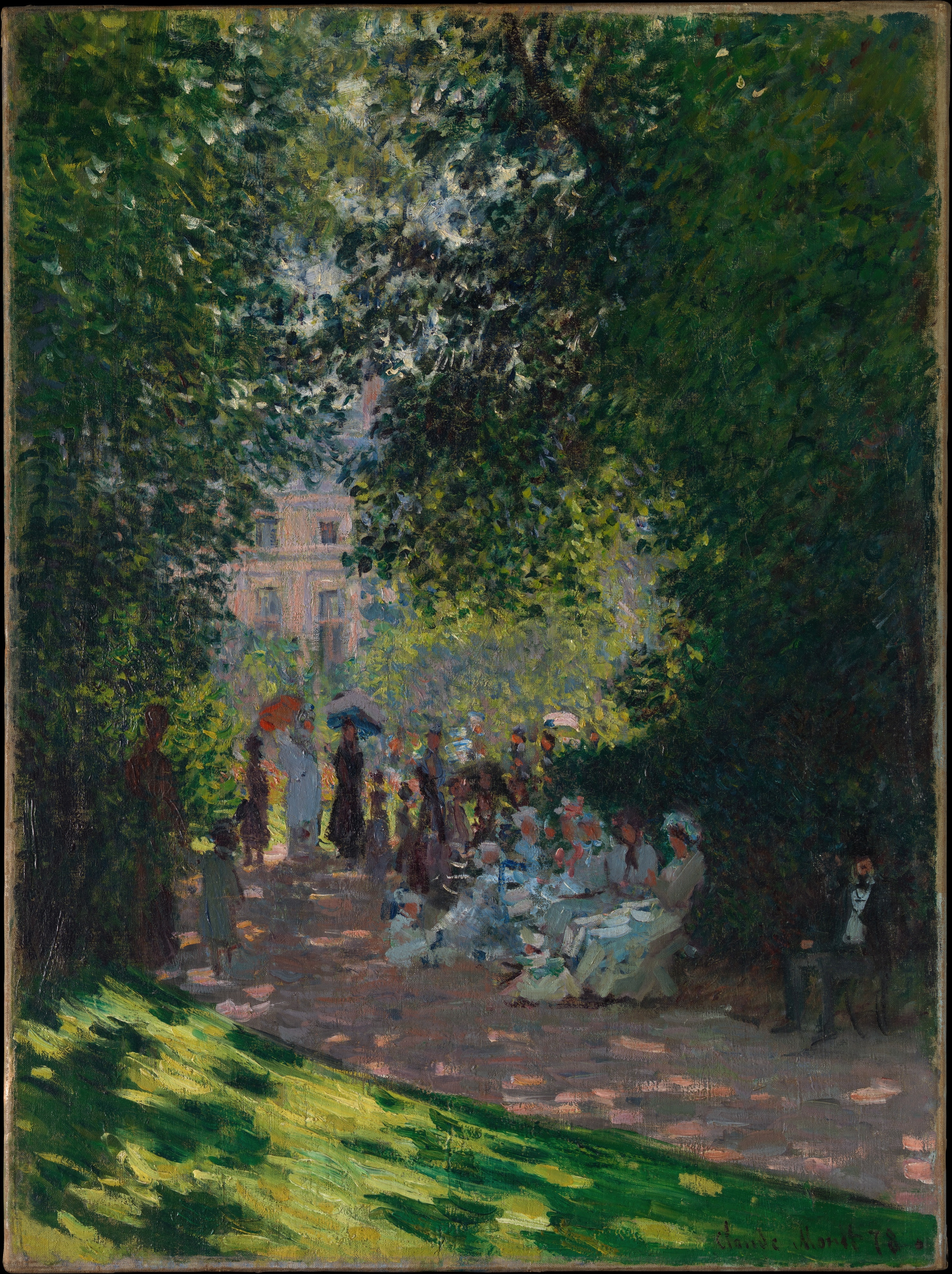 《蒙索公园》（The Parc Monceau）｜克劳德·莫奈 Claude Monet｜1878