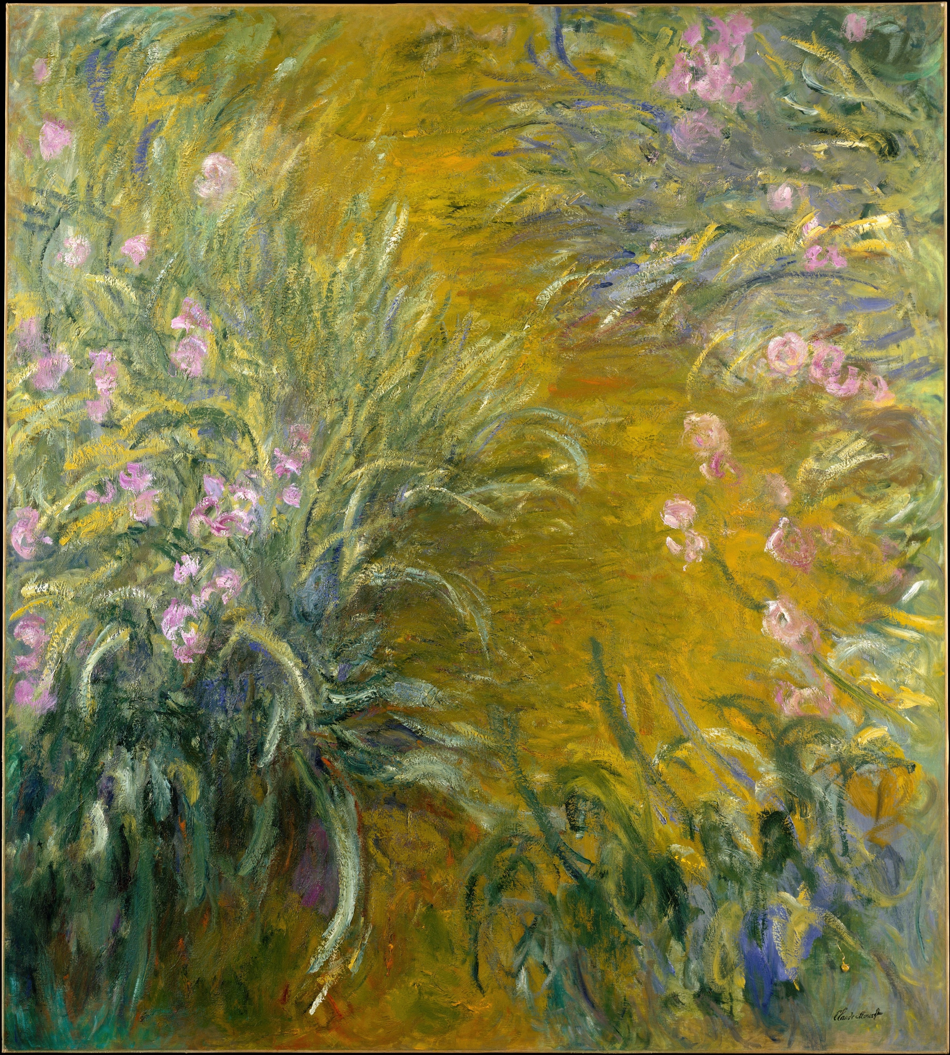 《穿过鸢尾花的路径》（The Path through the Irises）｜克劳德·莫奈 Claude Monet｜1914–1917