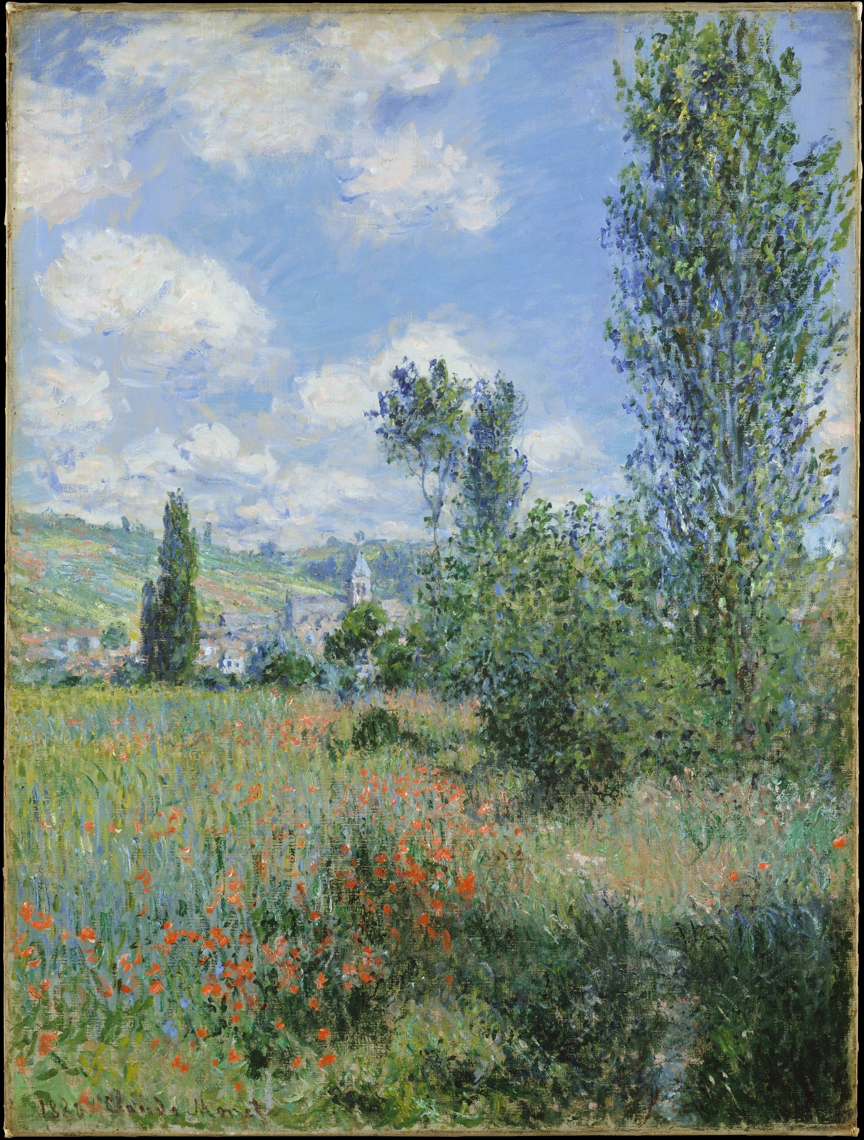 《韦特伊景观》（View of Vétheuil）｜克劳德·莫奈 Claude Monet｜1880