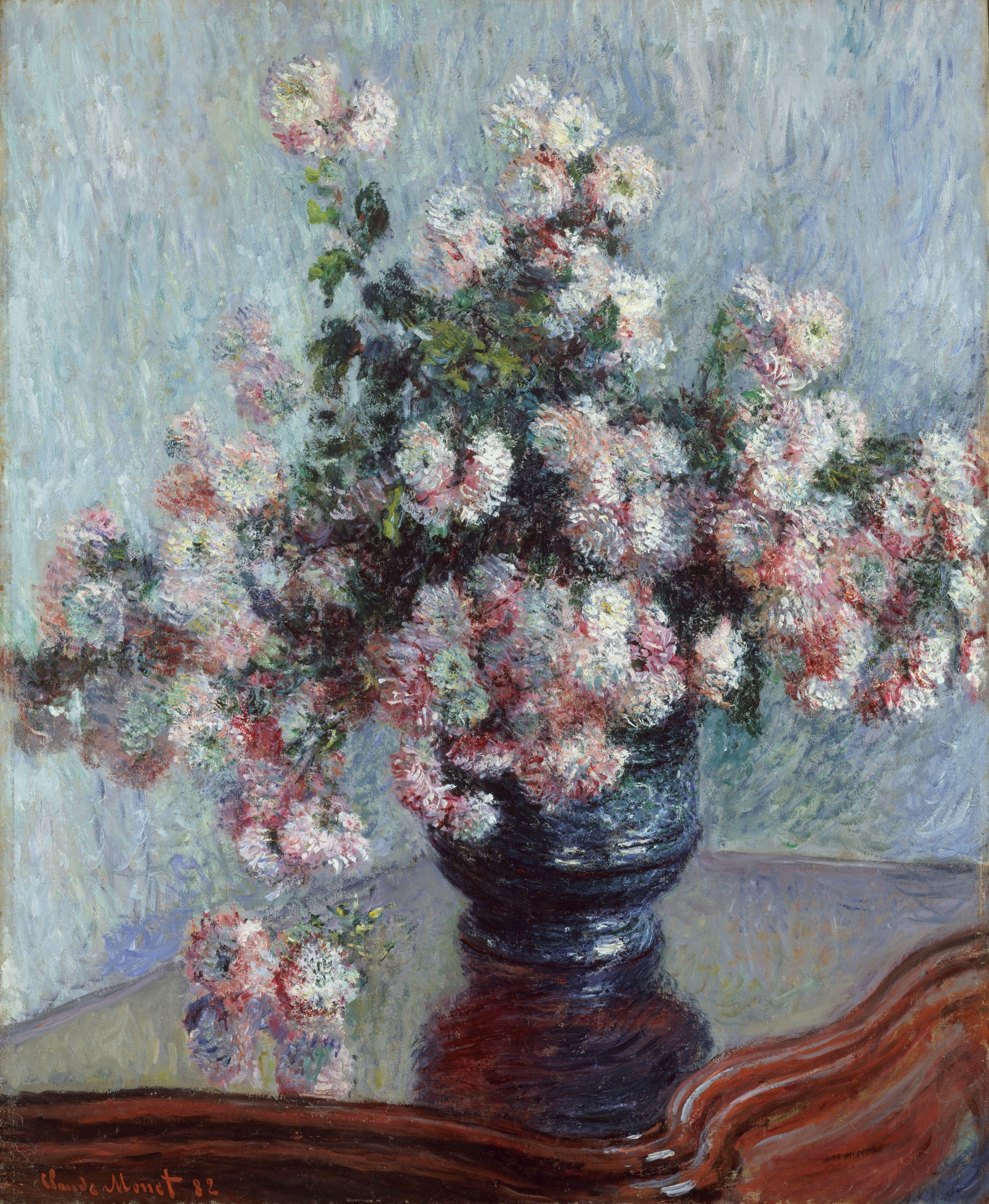 《菊花》（Chrysanthemums）｜克劳德·莫奈 Claude Monet｜1882