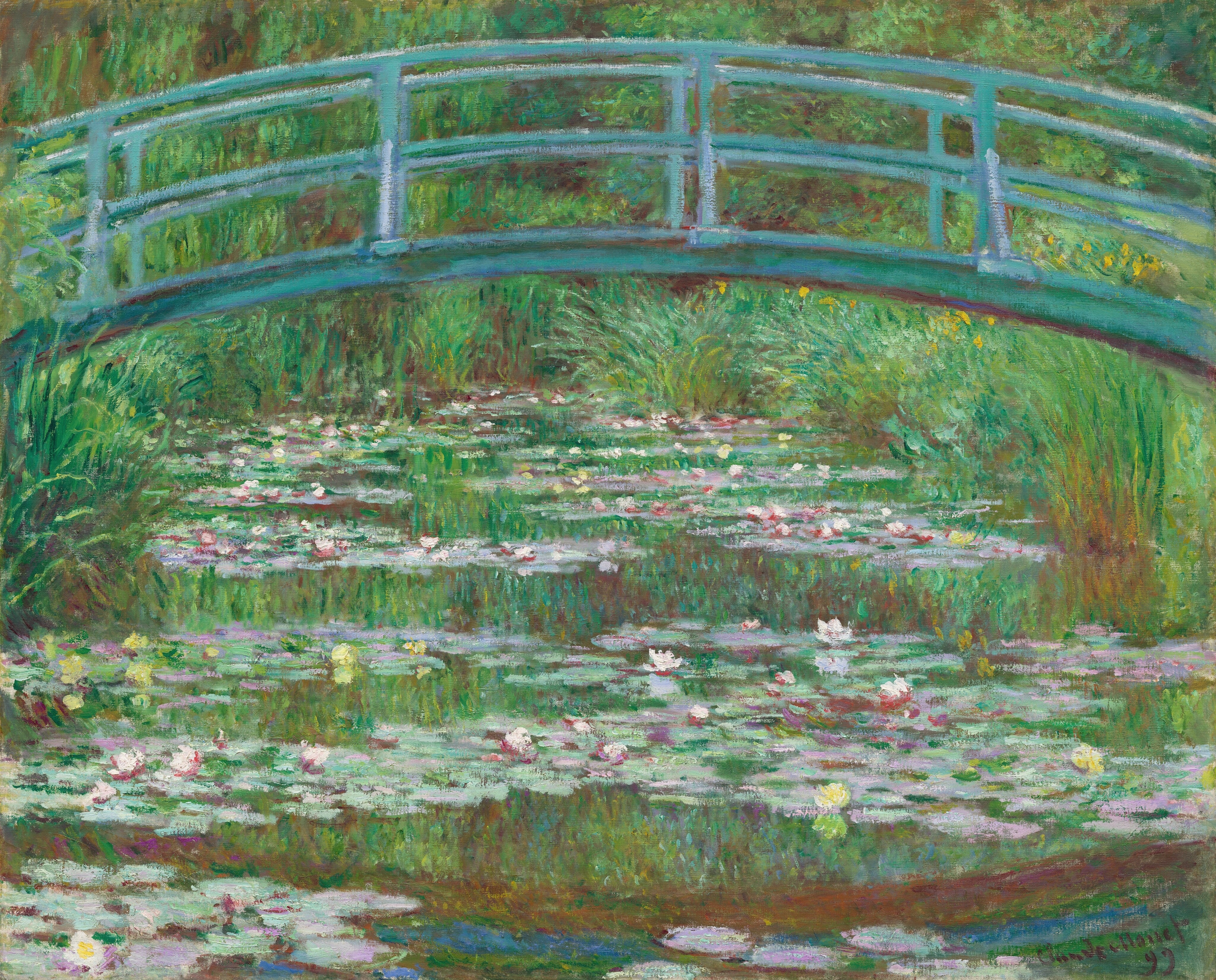 《日本桥》（The Japanese Footbridge）｜克劳德·莫奈 Claude Monet｜1899