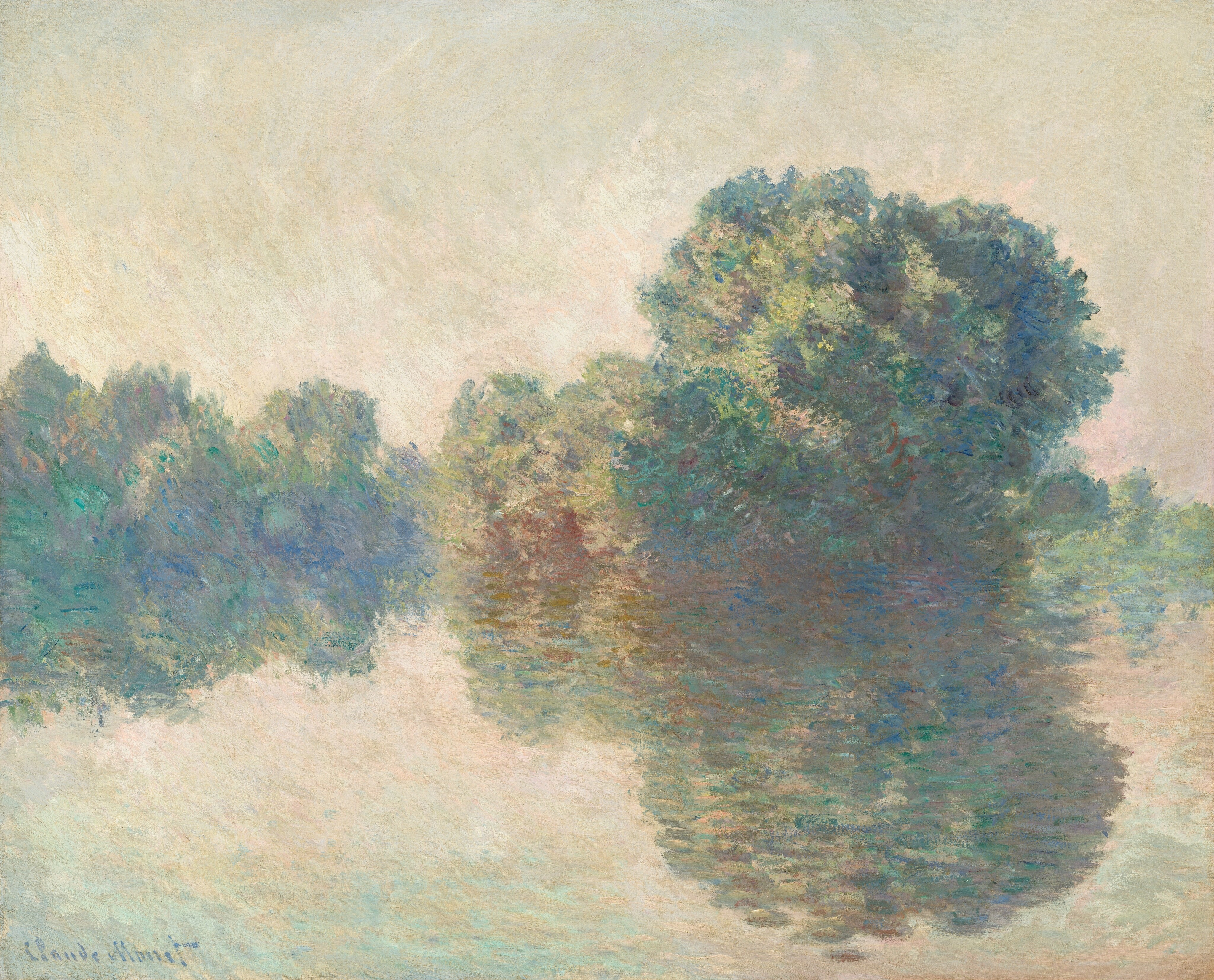 《吉维尼的塞纳河》（The Seine at Giverny）｜克劳德·莫奈 Claude Monet｜1897