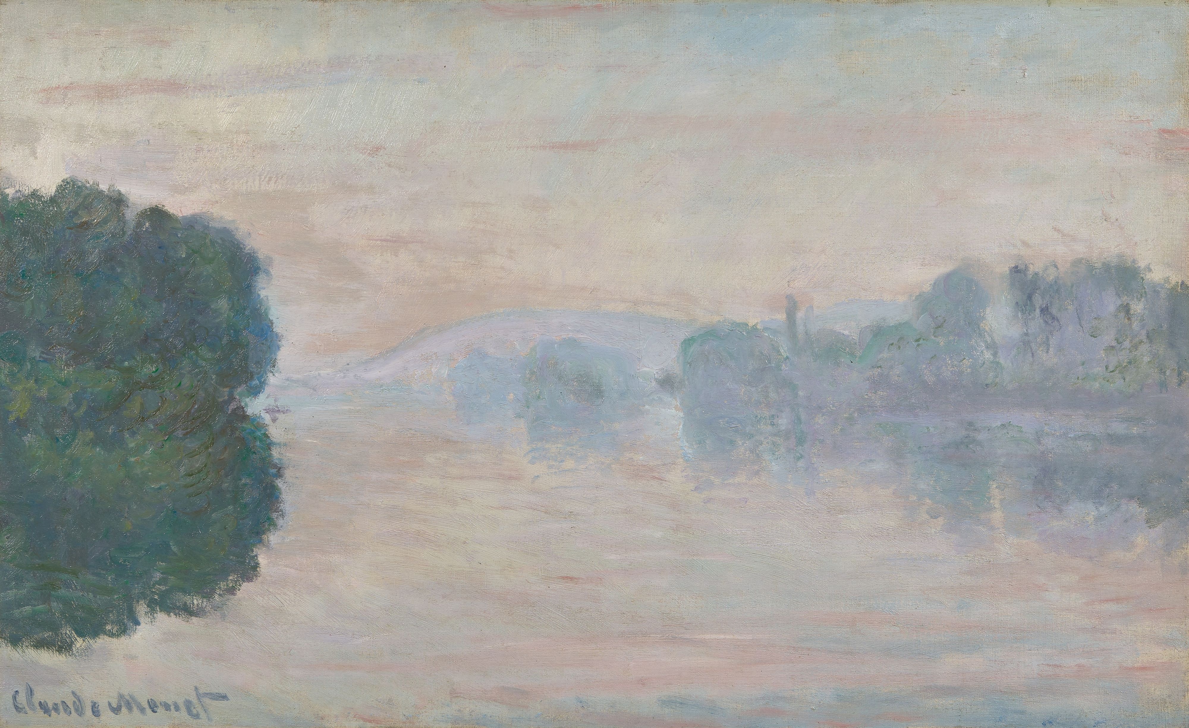 《雾中的塞纳河》（La Seine dans la brume）｜克劳德·莫奈 Claude Monet｜1894