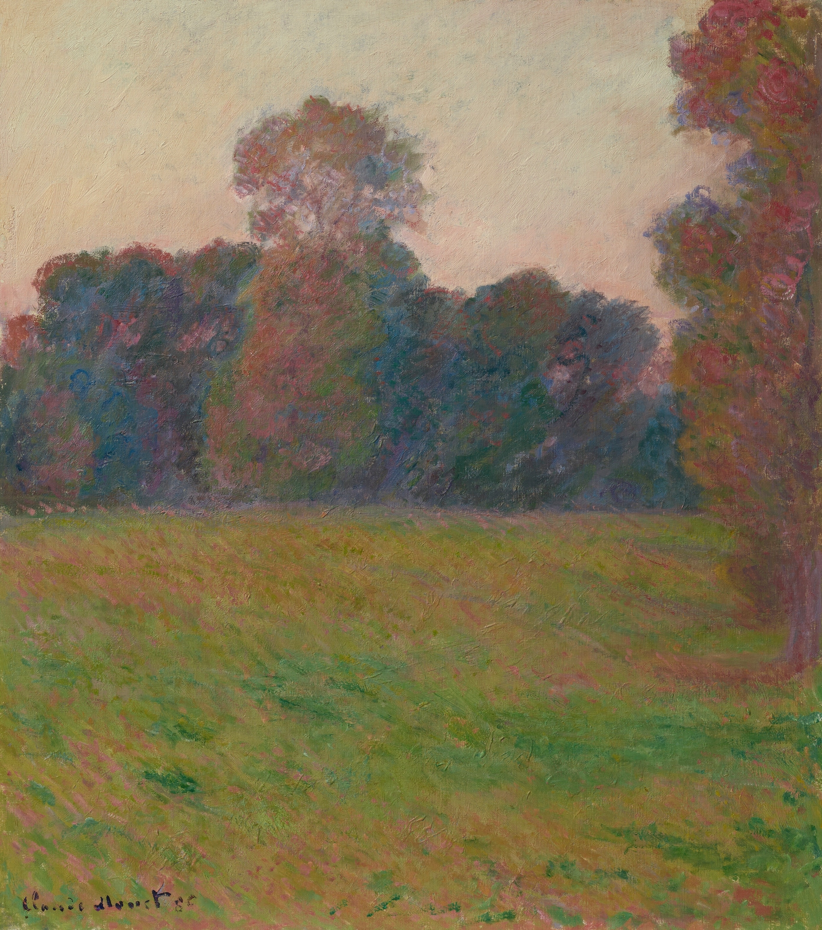 《吉维尼的草地》（Prairie à Giverny）｜克劳德·莫奈 Claude Monet｜1886