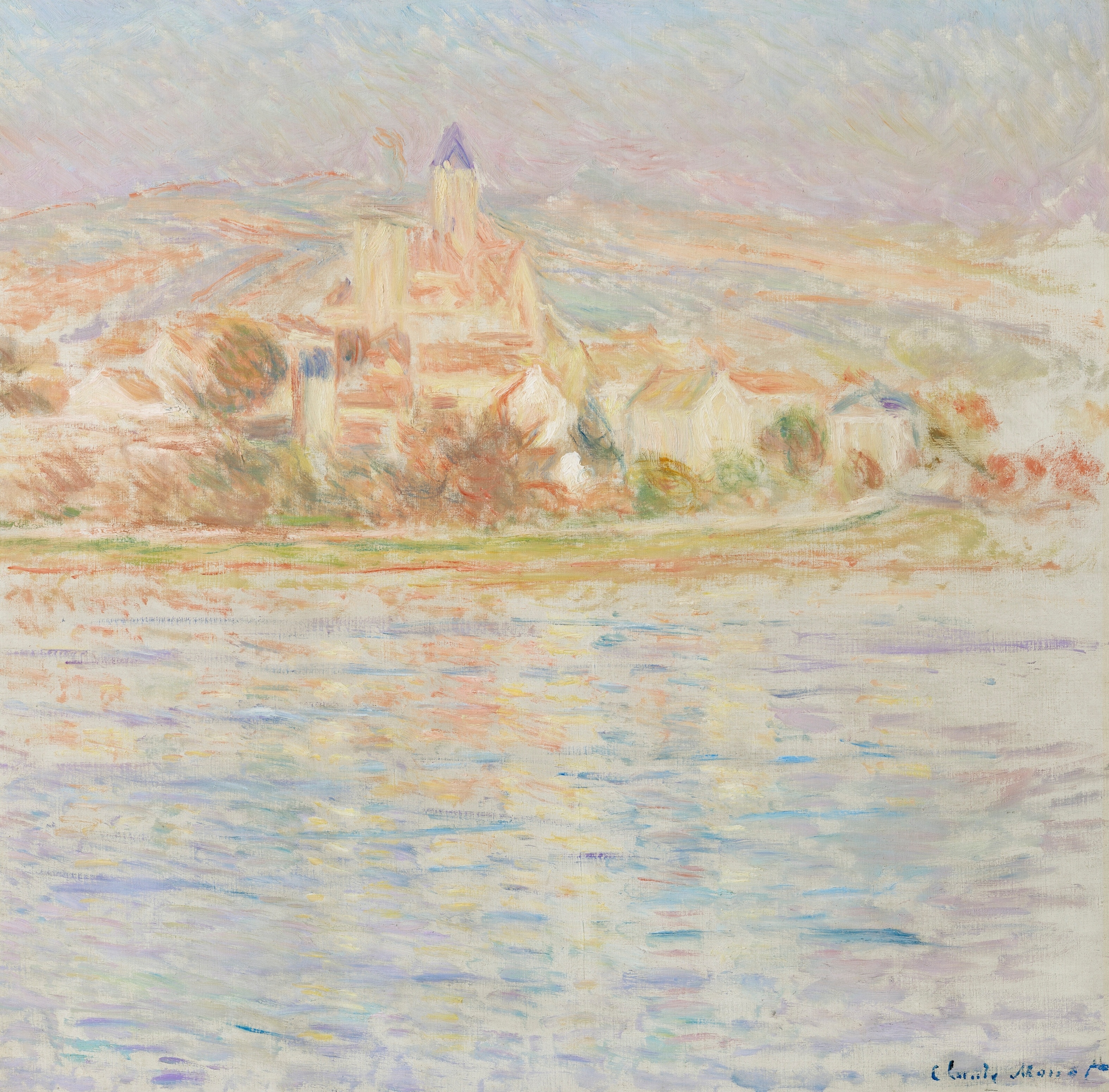 《韦特伊》（Vétheuil）｜克劳德·莫奈 Claude Monet｜约1901–1902