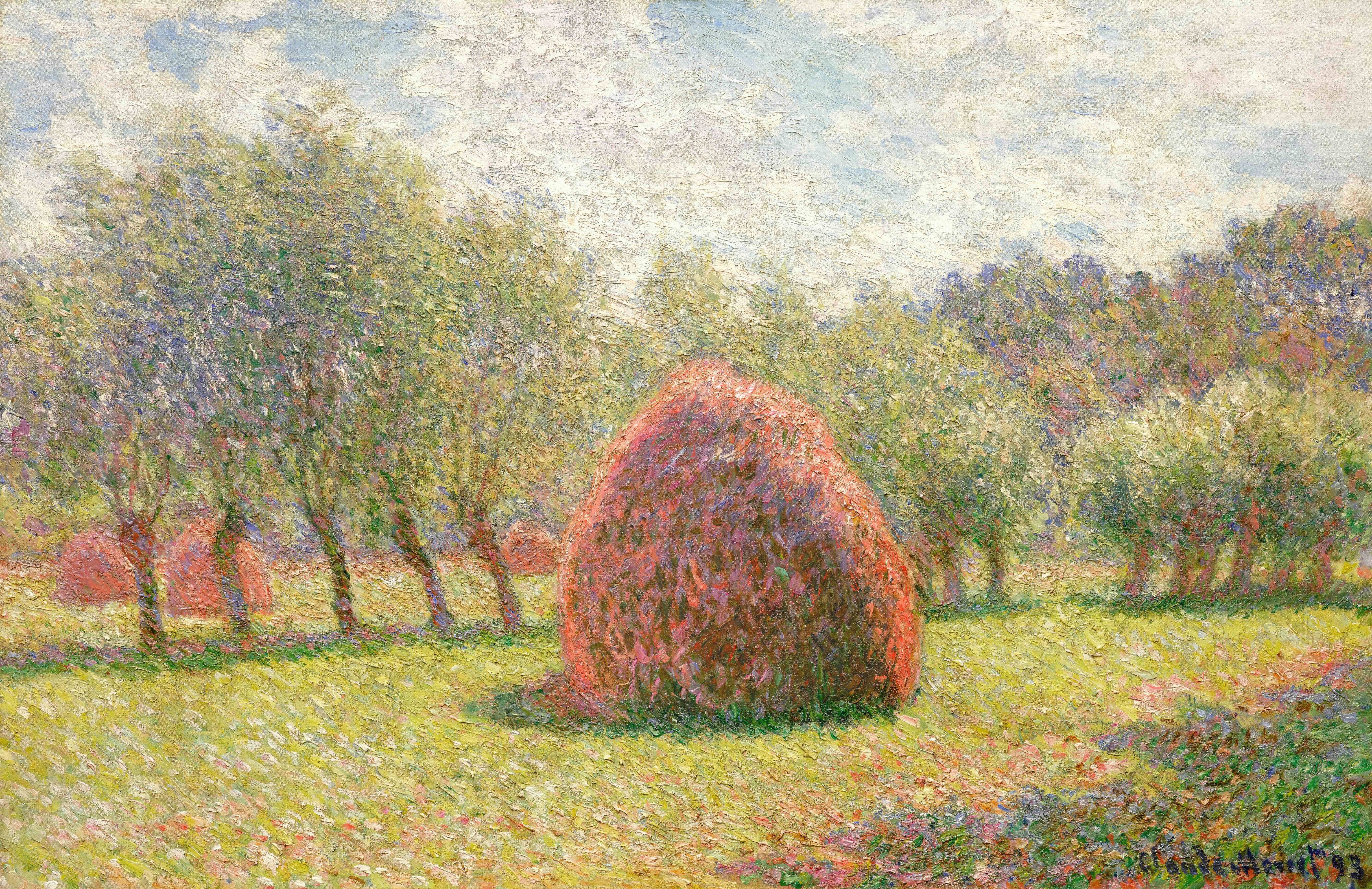 《吉维尼的干草堆》（Meules à Giverny）｜克劳德·莫奈 Claude Monet｜1893
