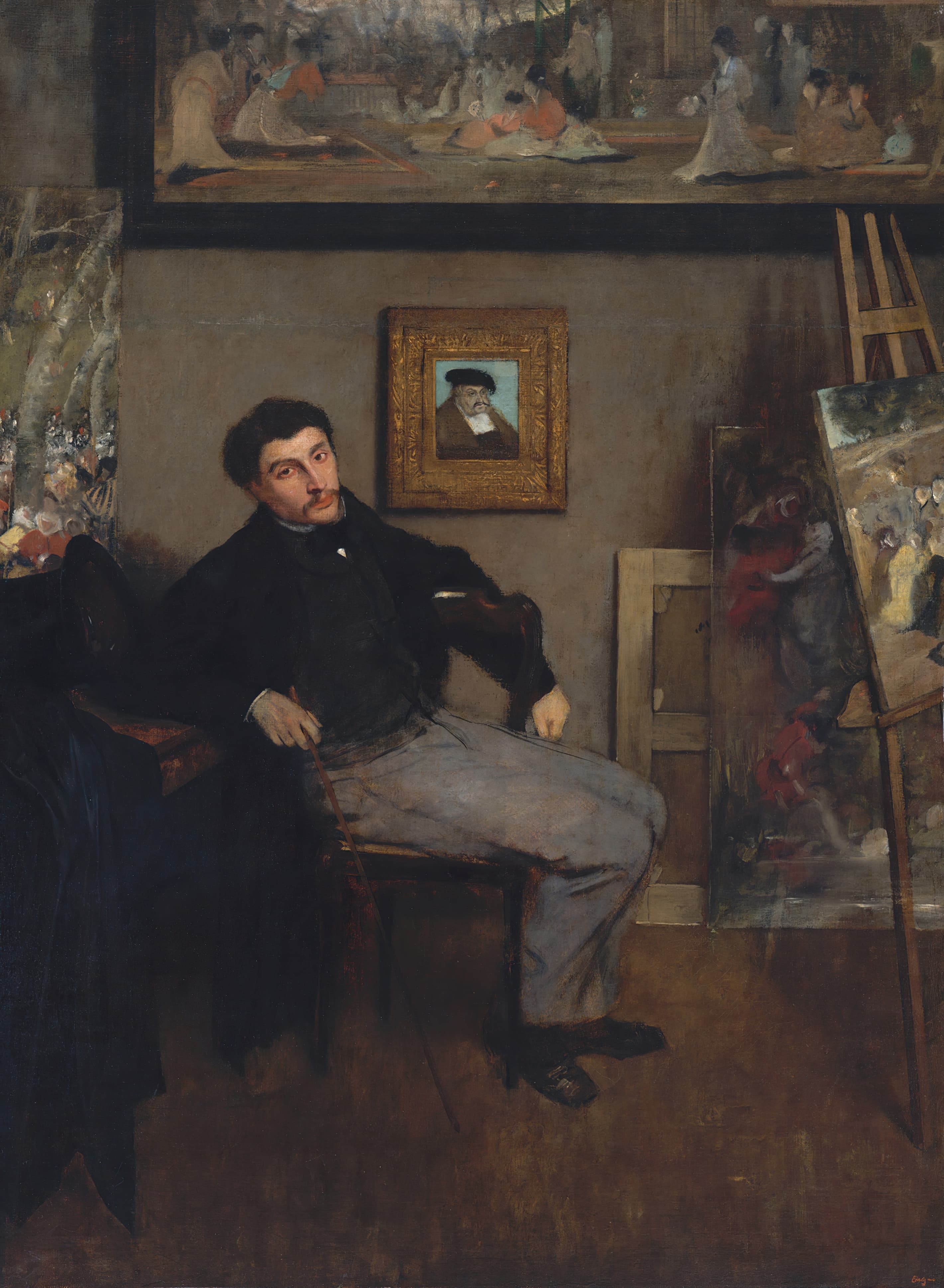 《詹姆斯·雅克·约瑟夫·蒂索 (1836–1902)》（James-Jacques-Joseph Tissot (1836–1902)）｜埃德加·德加 Edgar Degas｜约 1867–68