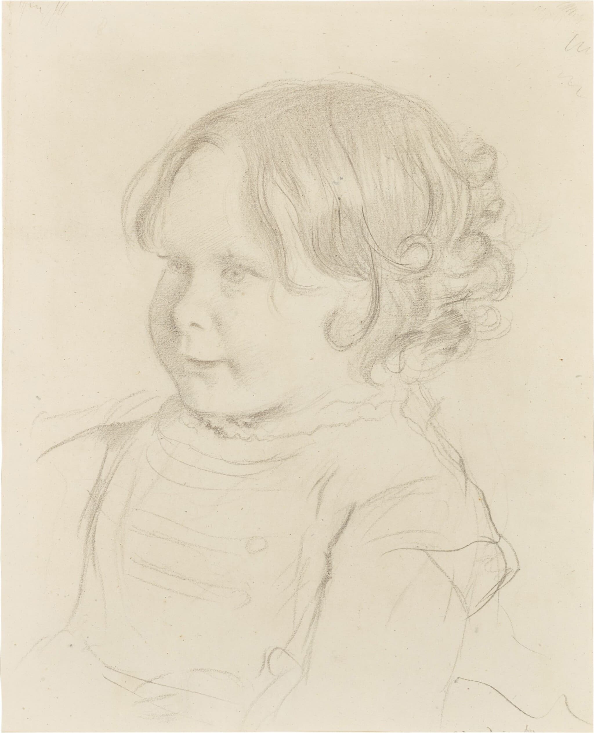《塞莱斯廷·费夫尔的肖像》（Portrait of Célestine Fèvre）｜埃德加·德加 Edgar Degas｜1867
