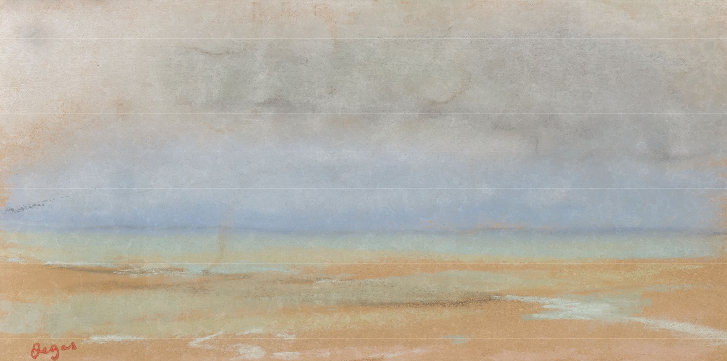 《在海边》（By the sea）｜埃德加·德加 Edgar Degas｜1869