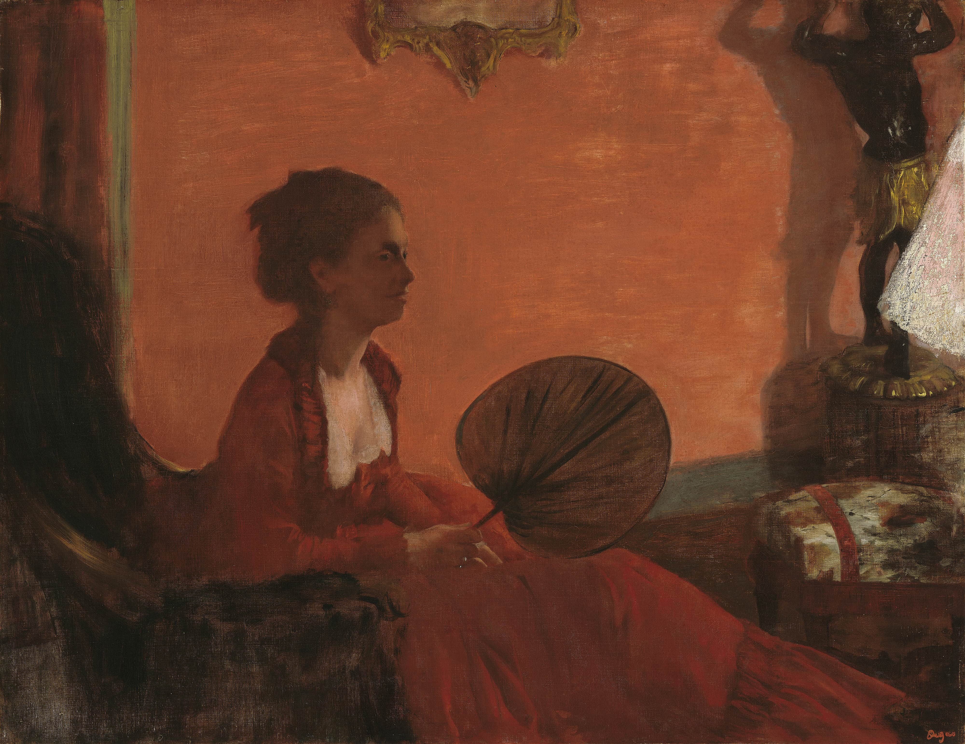 《加缪夫人》（Madame Camus）｜埃德加·德加 Edgar Degas｜1869–1870