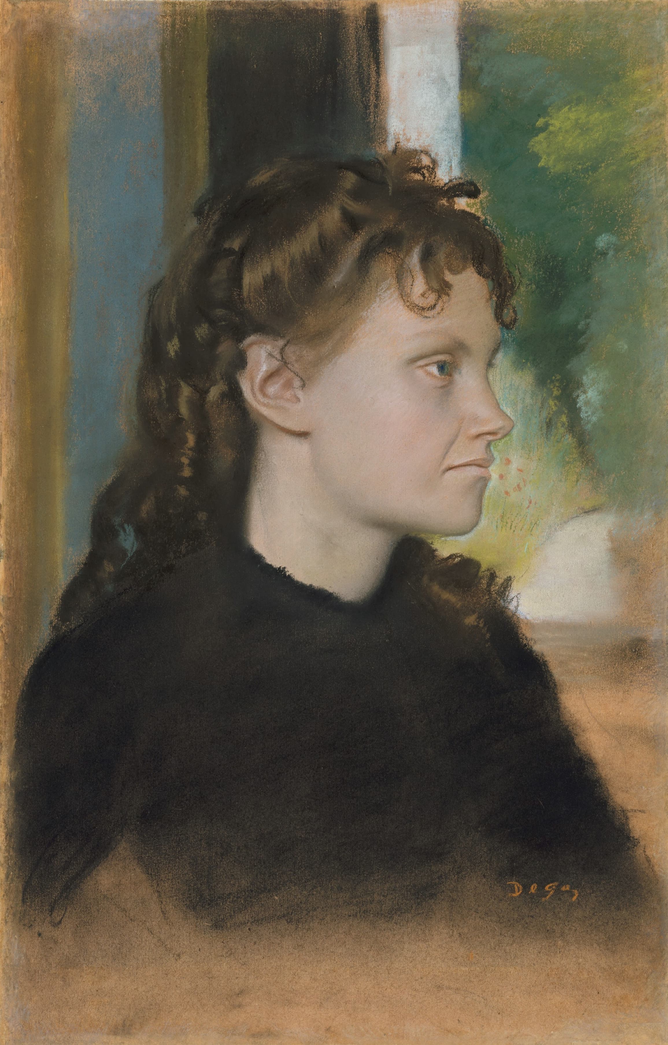 《西奥多·戈比拉德夫人（伊夫·莫里索，1838–1893）》（Madame Théodore Gobillard (Yves Morisot, 1838–1893)）｜埃德加·德加 Edgar Degas｜1869
