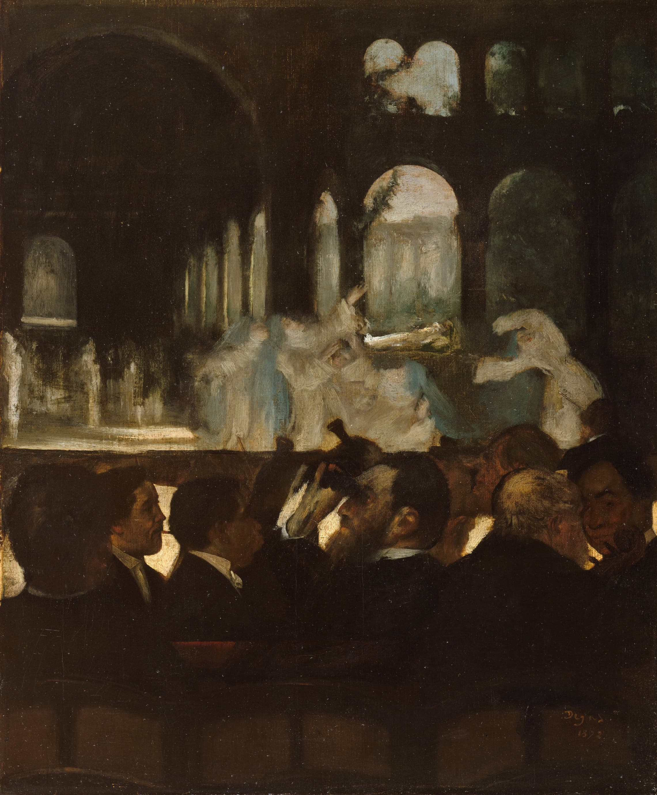 《芭蕾舞剧《罗伯特·勒·迪亚布勒》》（The Ballet from ‘Robert le Diable'）｜埃德加·德加 Edgar Degas｜1871