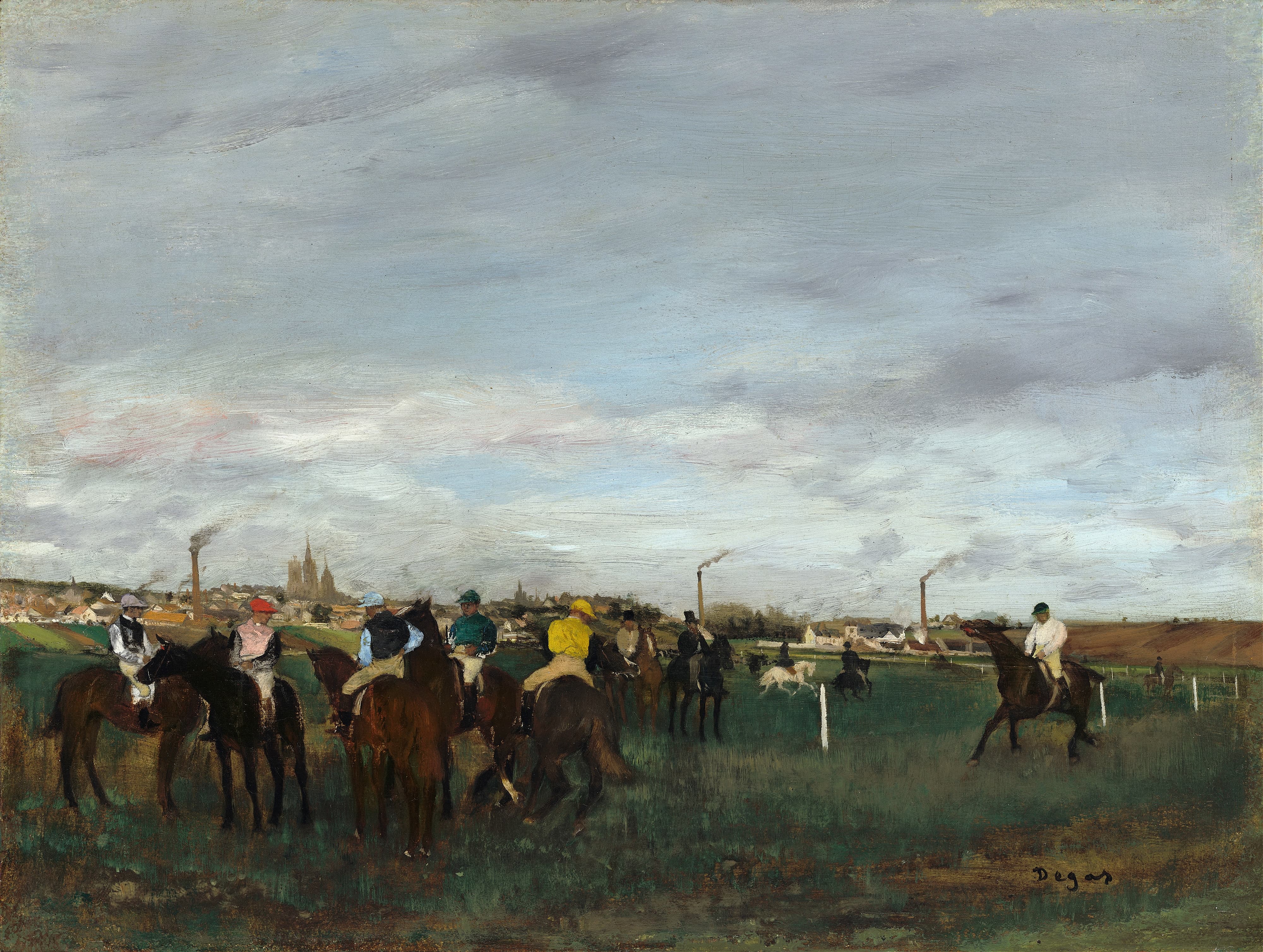 《赛马》（The Races）｜埃德加·德加 Edgar Degas｜1871–1872