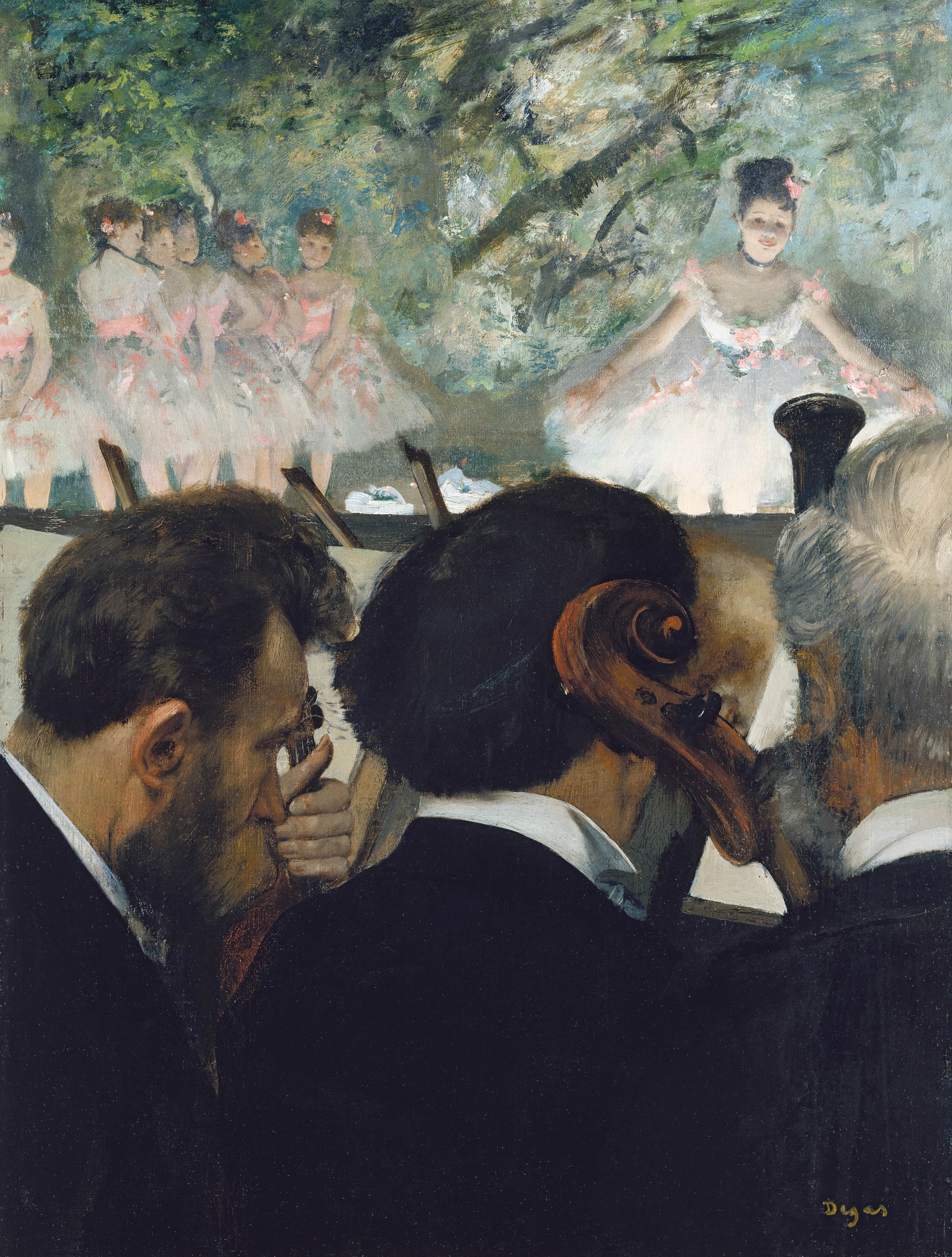 《乐团音乐家》（Orchestra Musicians）｜埃德加·德加 Edgar Degas｜1872