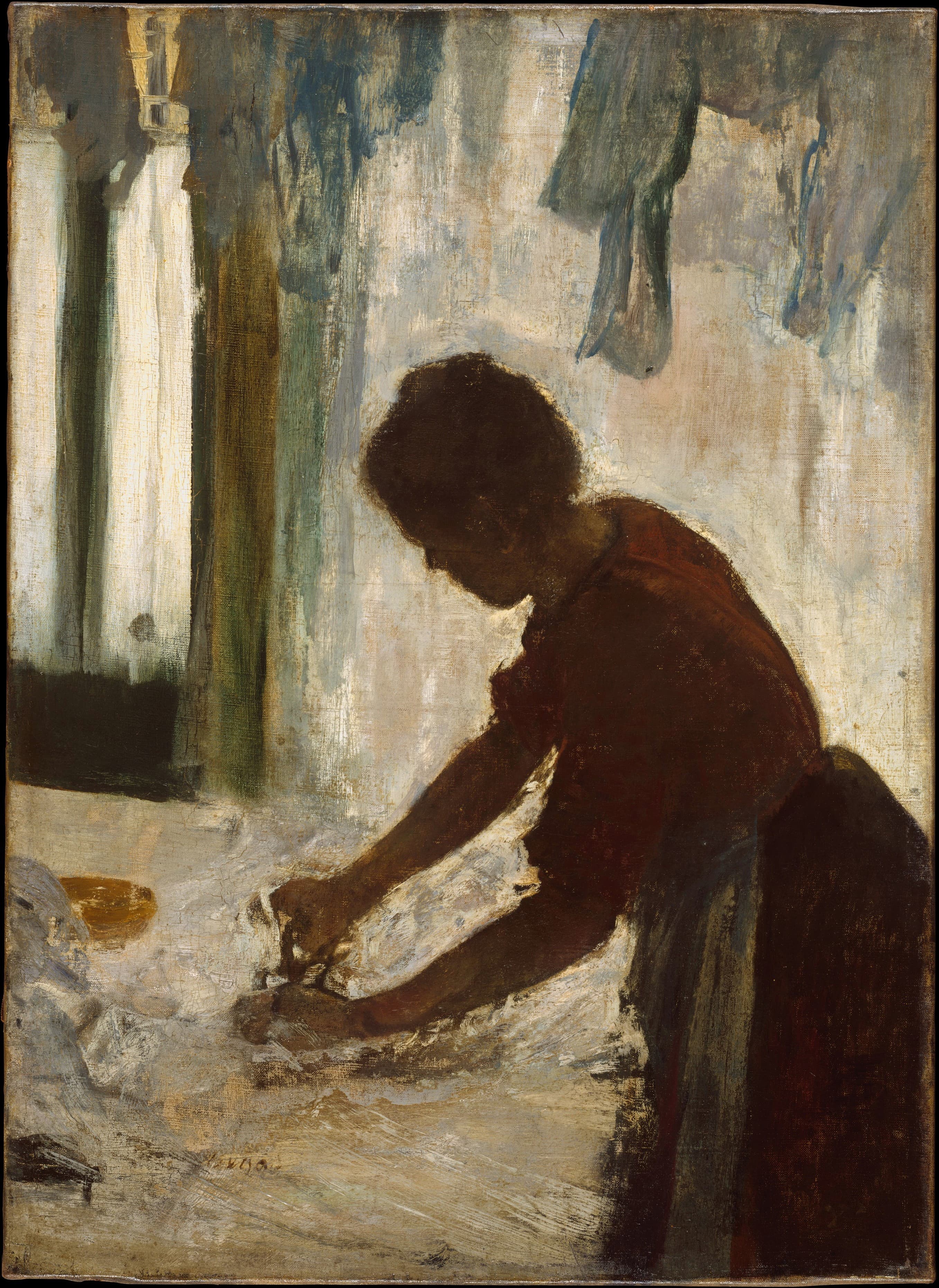《熨烫的女人》（A Woman Ironing）｜埃德加·德加 Edgar Degas｜1873